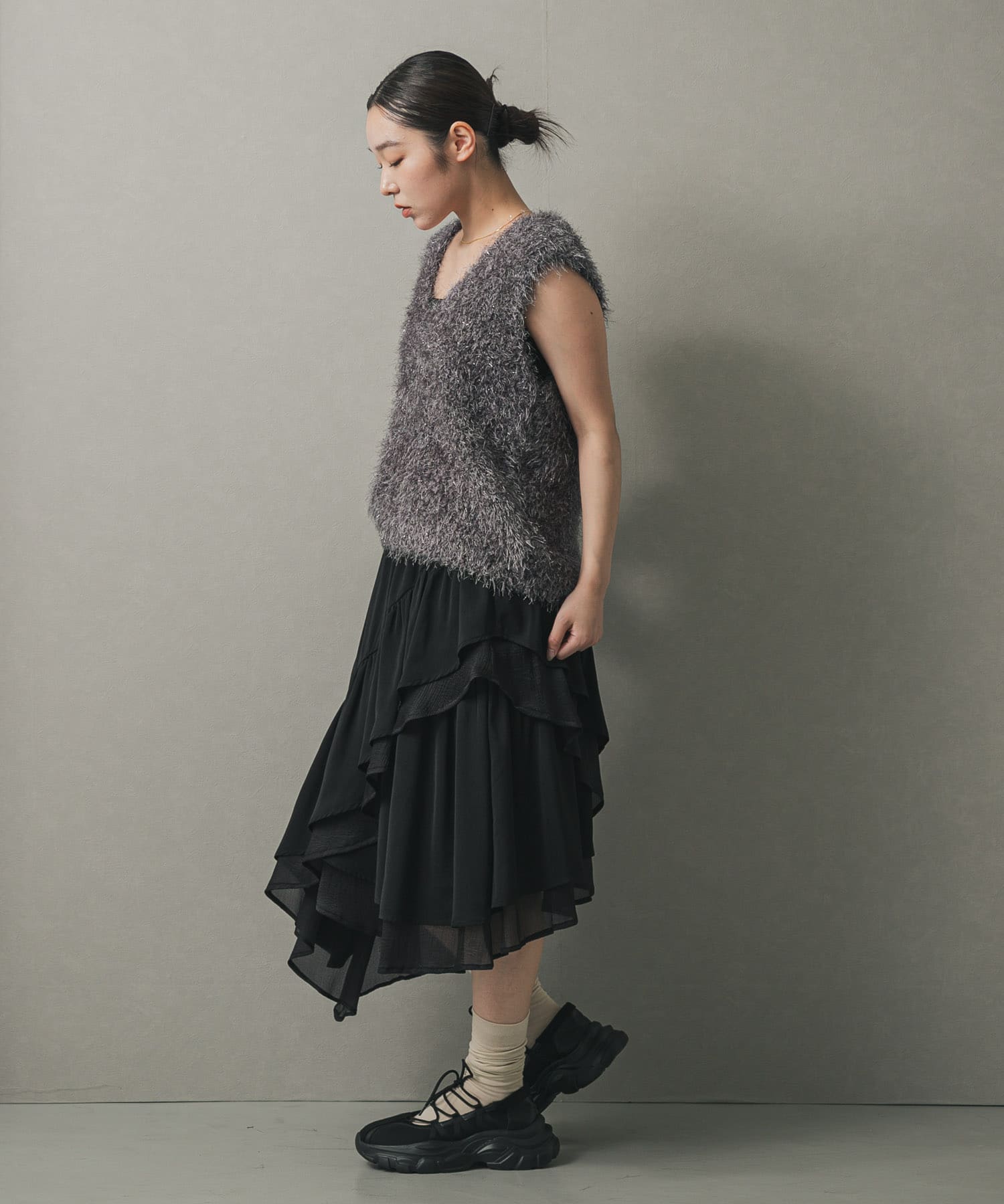 身長：158cm サイズ：one