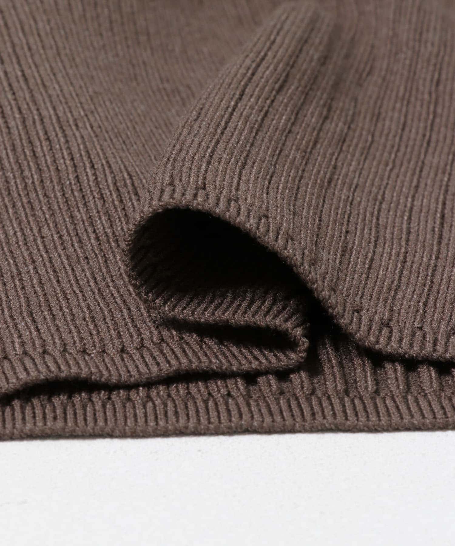 エリツキリブニットワンピース MOCHA one