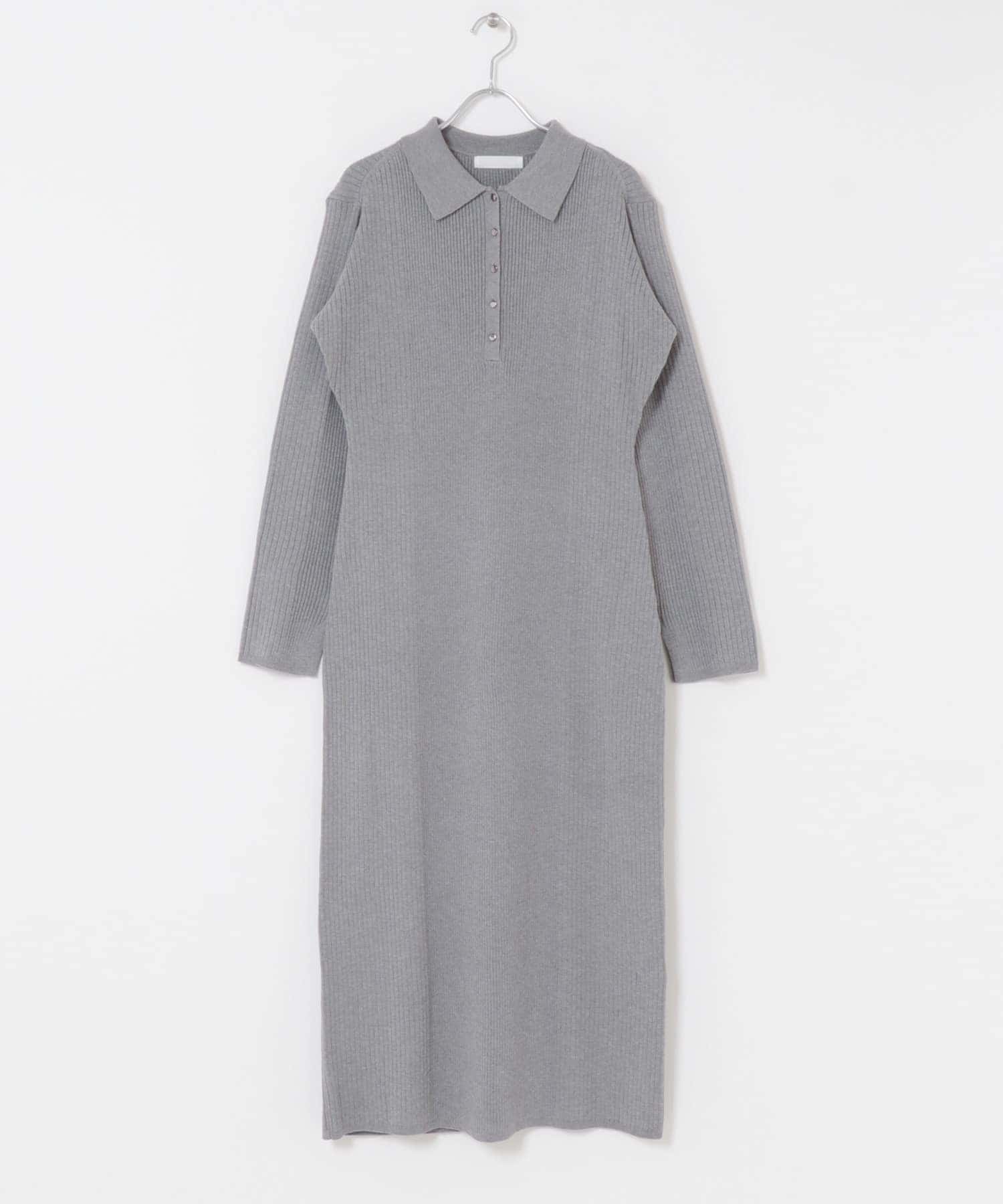 エリツキリブニットワンピース GRAY one