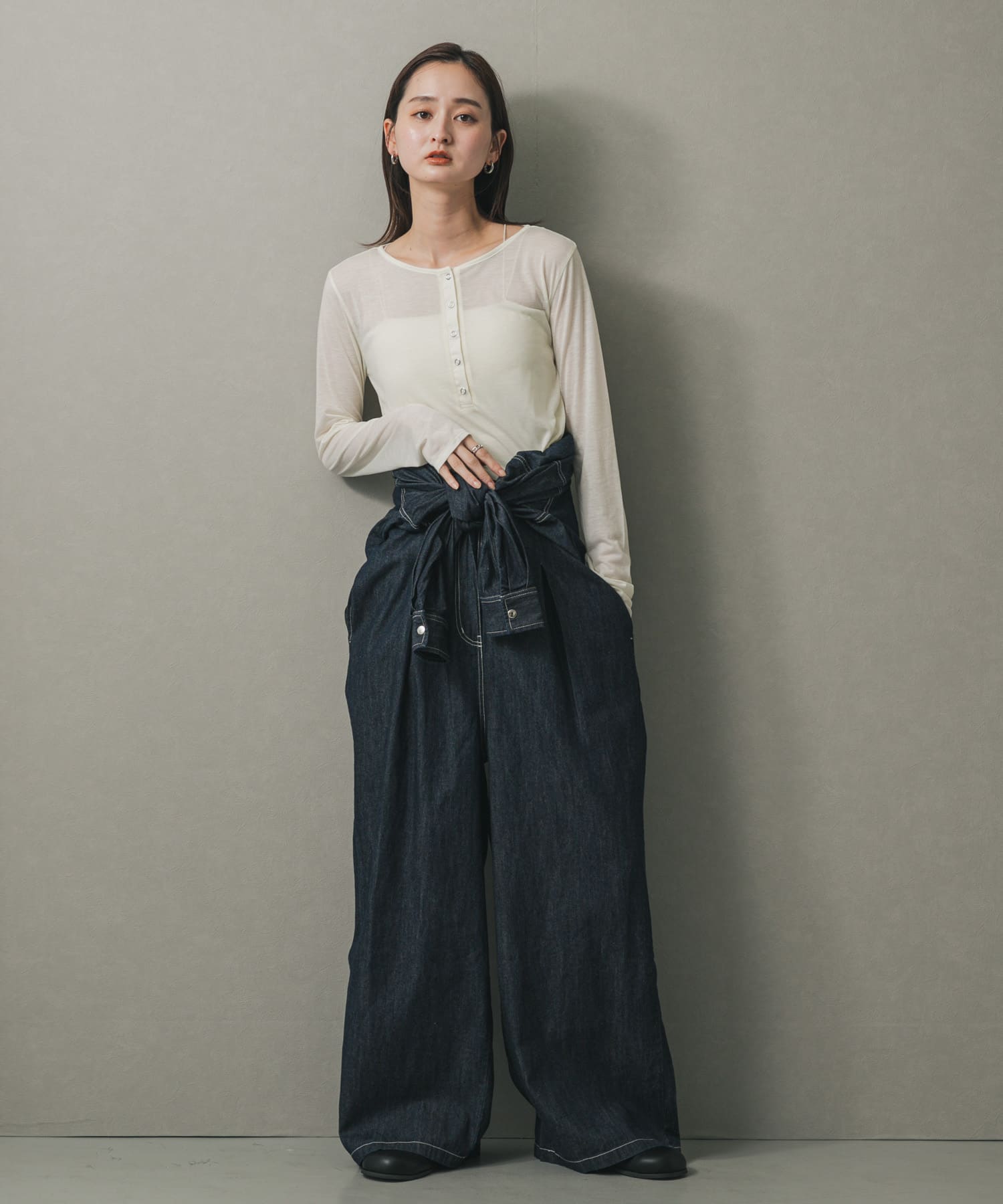 身長：169cm サイズ：one
