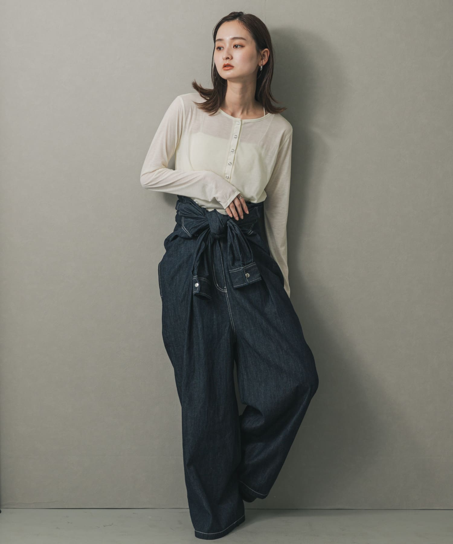 身長：169cm サイズ：one