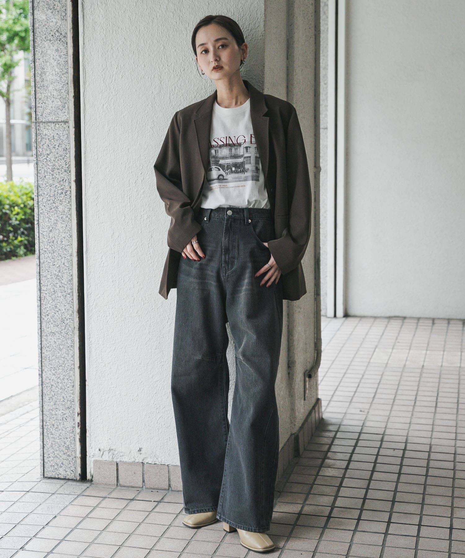 身長：169cm サイズ：one