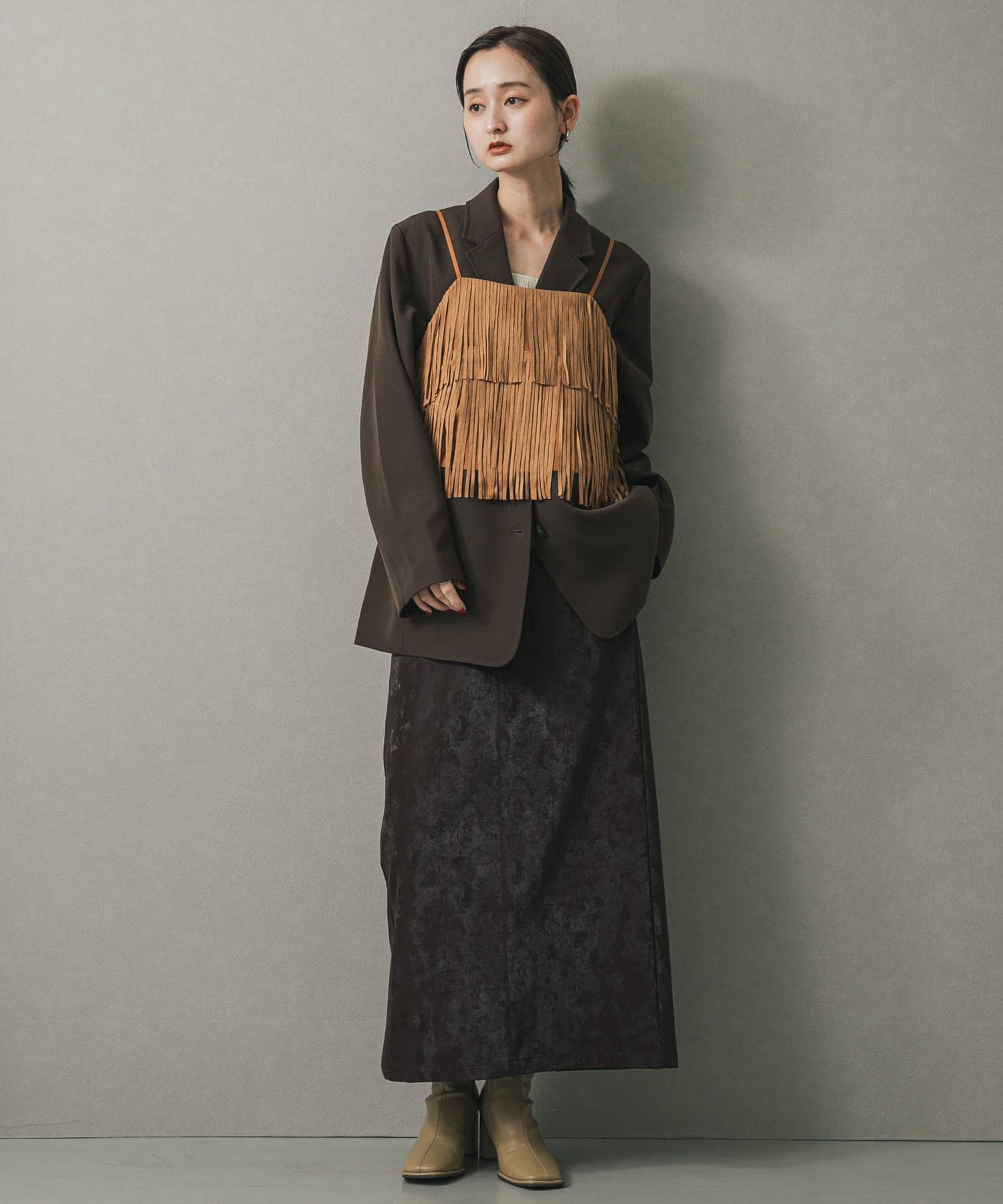 身長：169cm サイズ：one