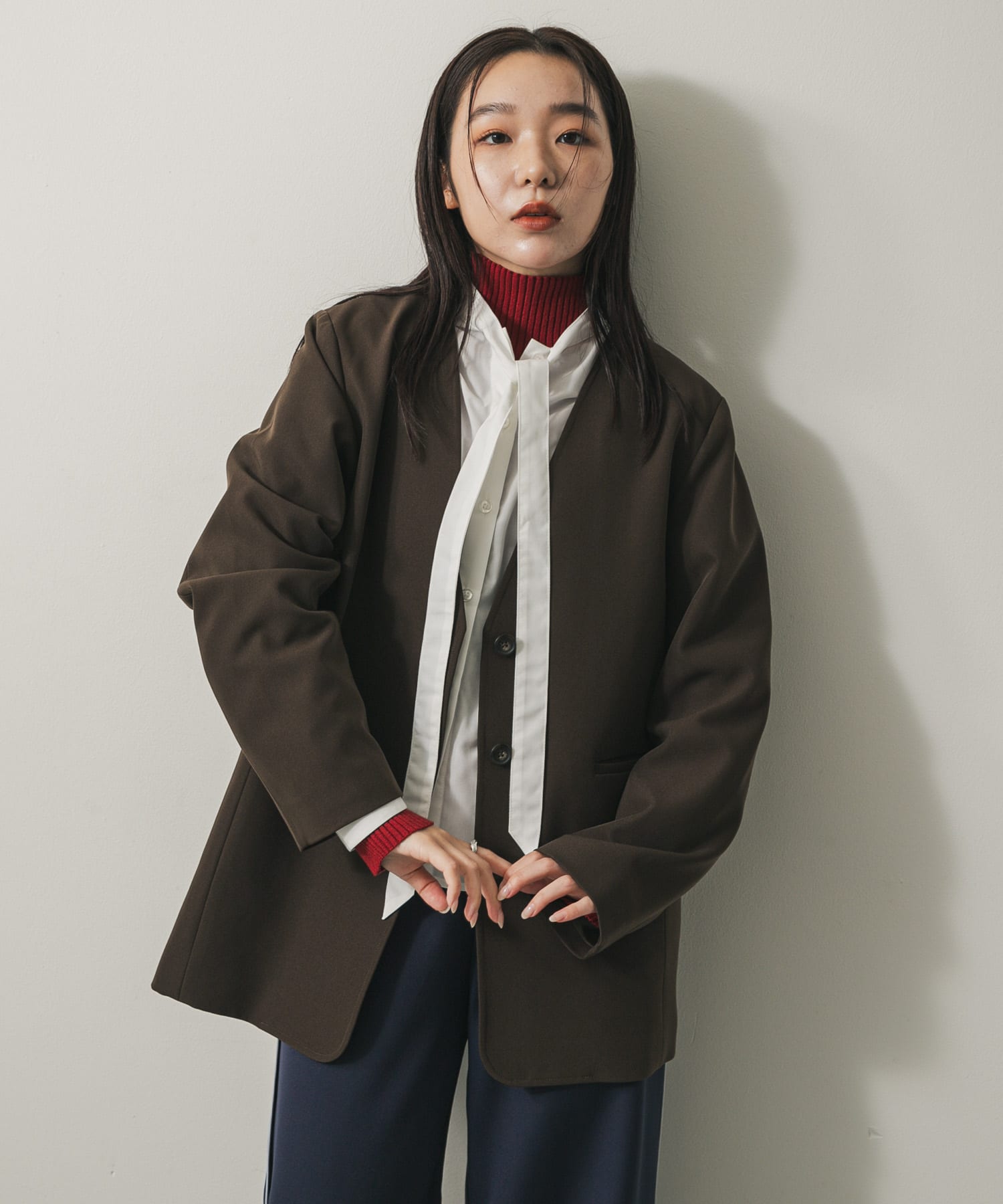 身長：158cm サイズ：one