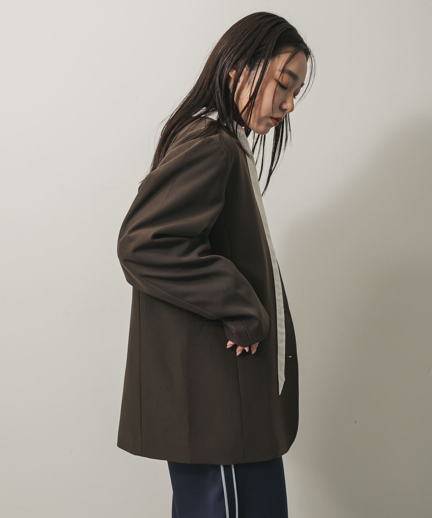 ジャケット・アウター Truly 2WAYルーズジャケット(one BROWN): アウター｜URBAN RESEARCH公式
