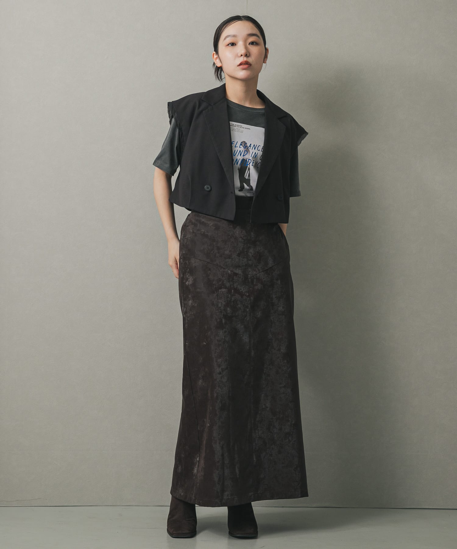 身長：158cm サイズ：one