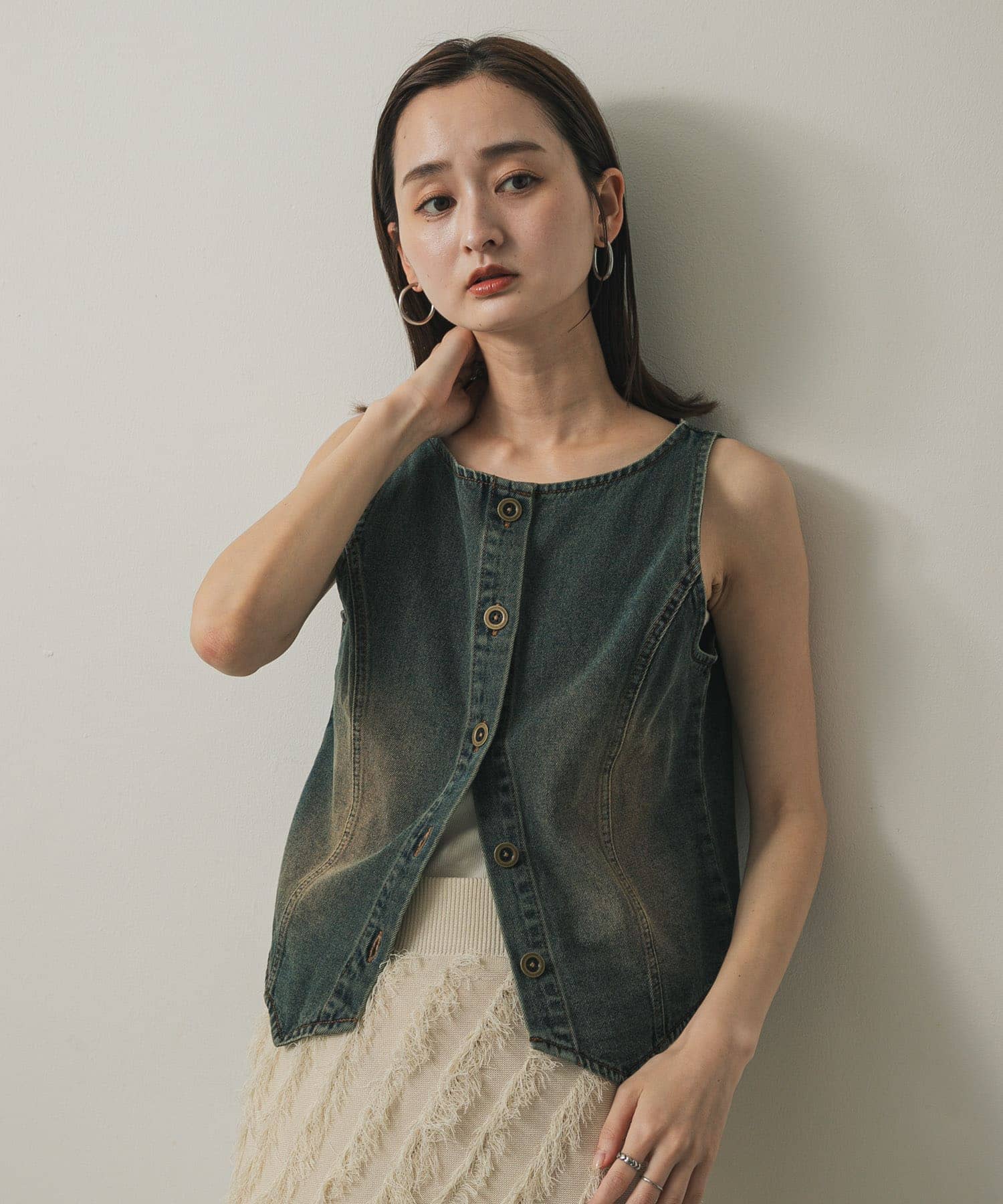 身長：169cm サイズ：one