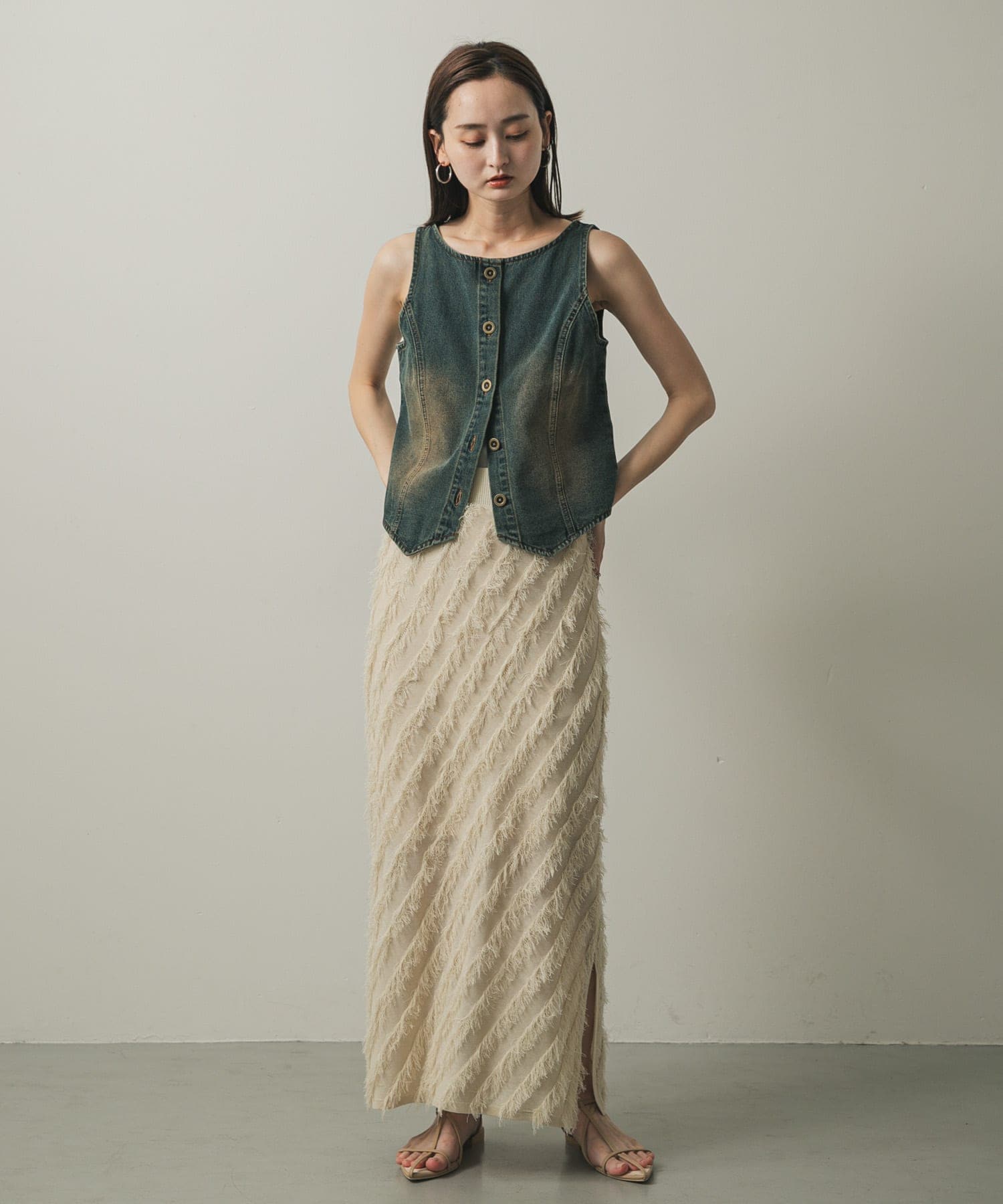 身長：169cm サイズ：one