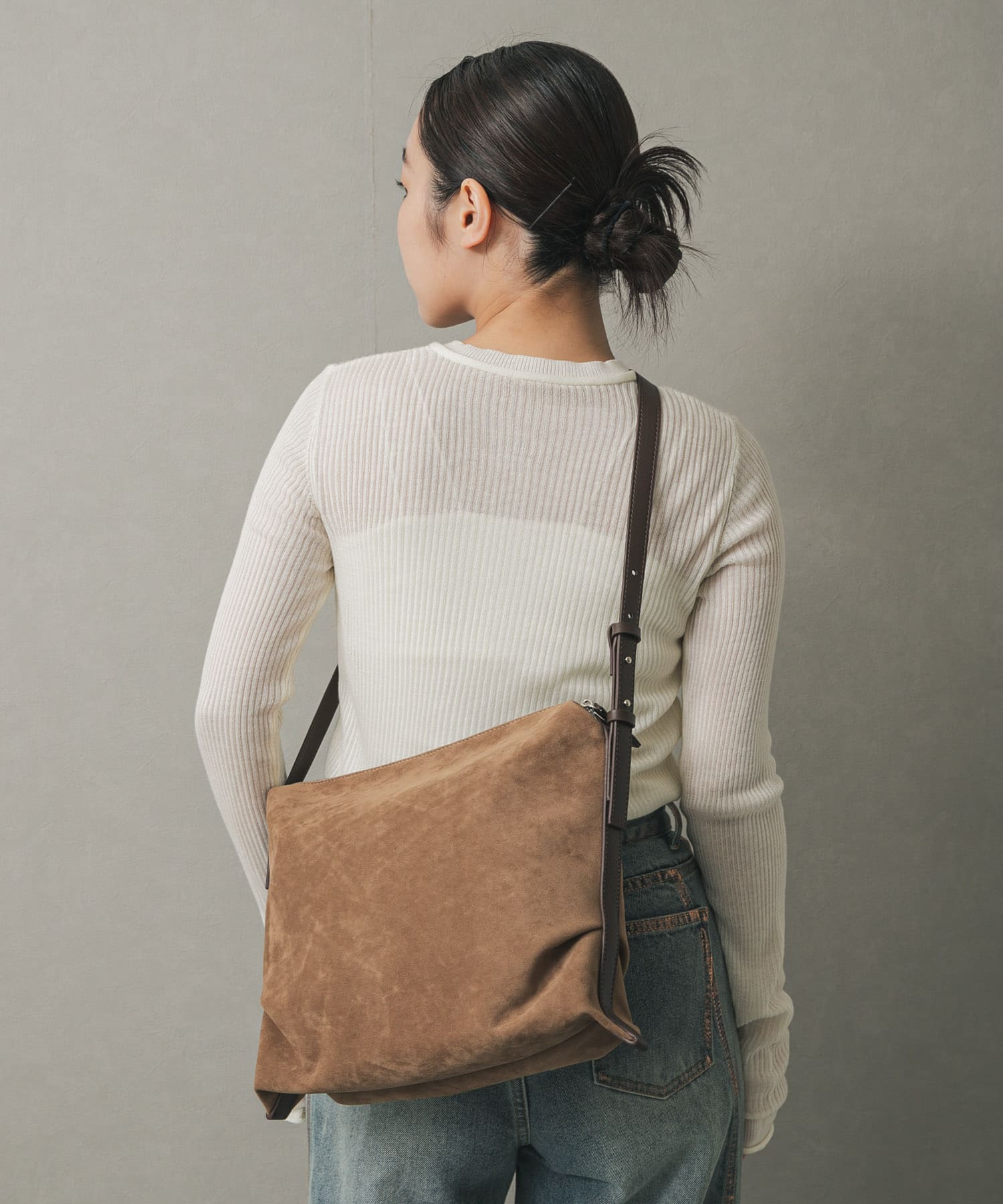 ワンショルダースクエアバッグ MOCHA one