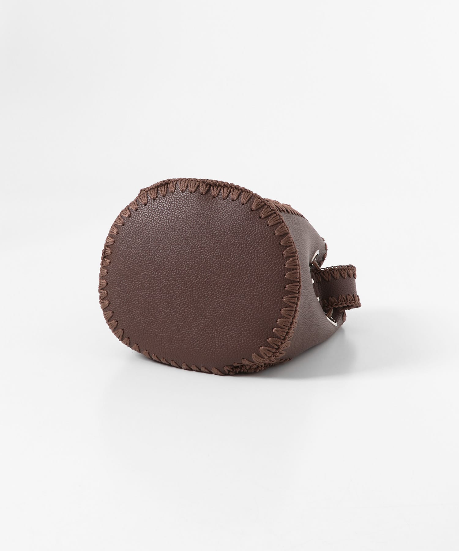 エンブロイダリーキンチャクバッグ BROWN one