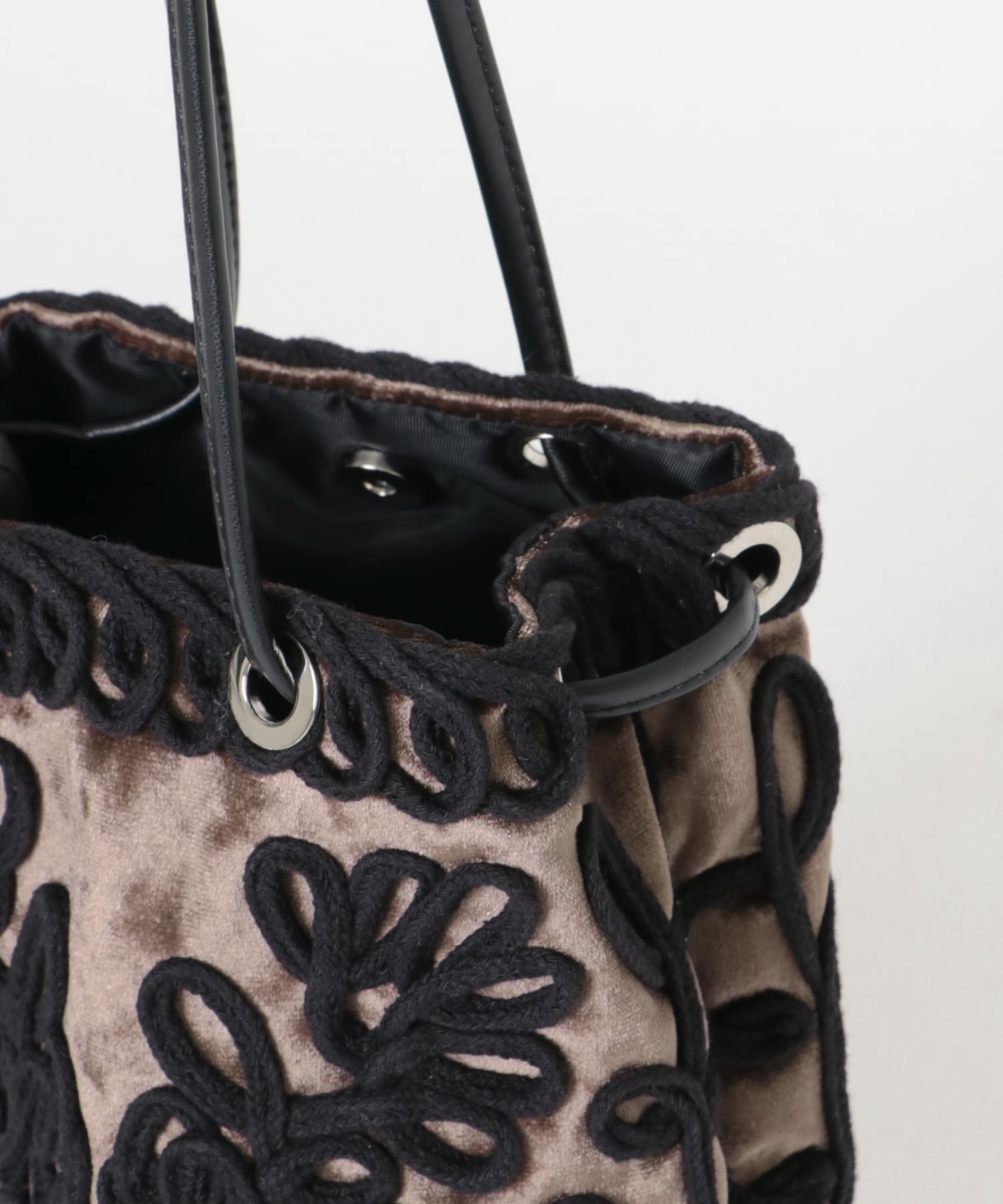 バッグ ur Midori ミドリ ジオメトリックトートバッグ - エスプレッソ