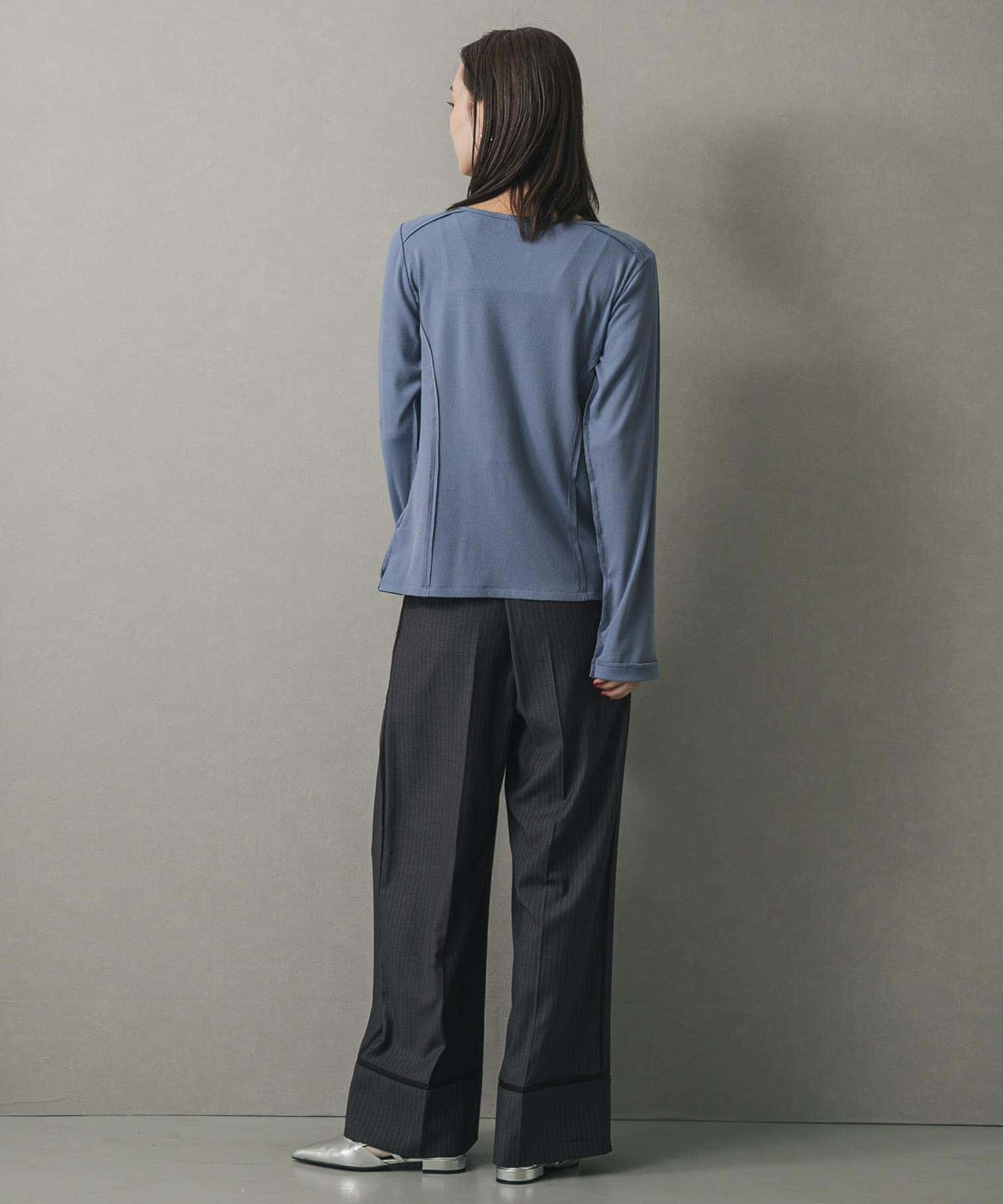 ポインテッドクロスベルトミュール SILVER M