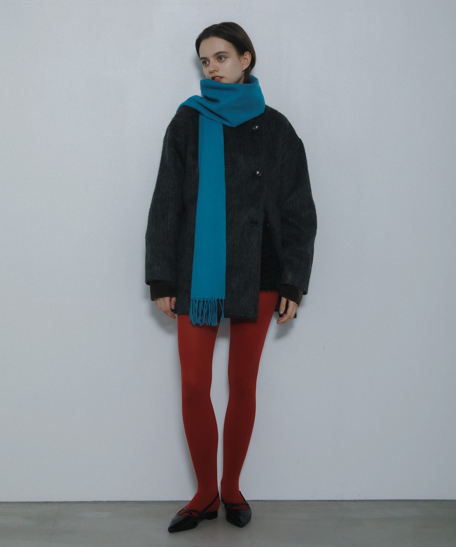 ポインテッドクロスベルトミュール BLACK S