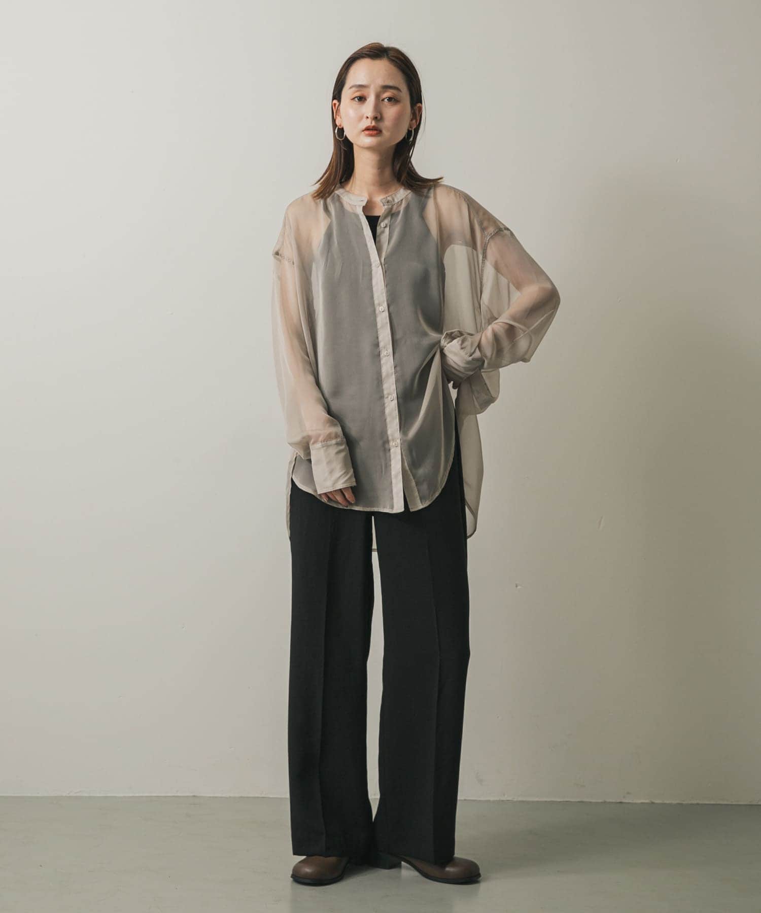 ワイドトゥヒールスリッポン BROWN M