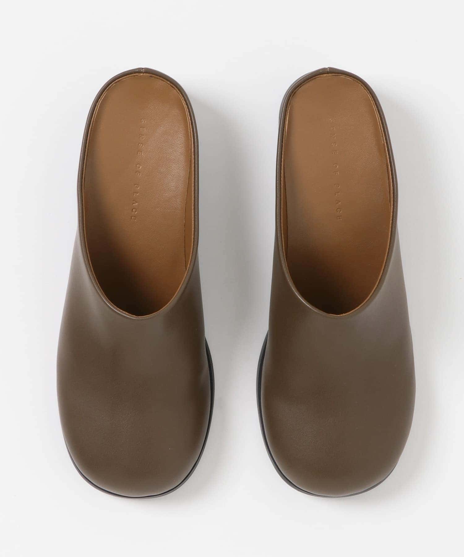 ワイドトゥヒールスリッポン BROWN S