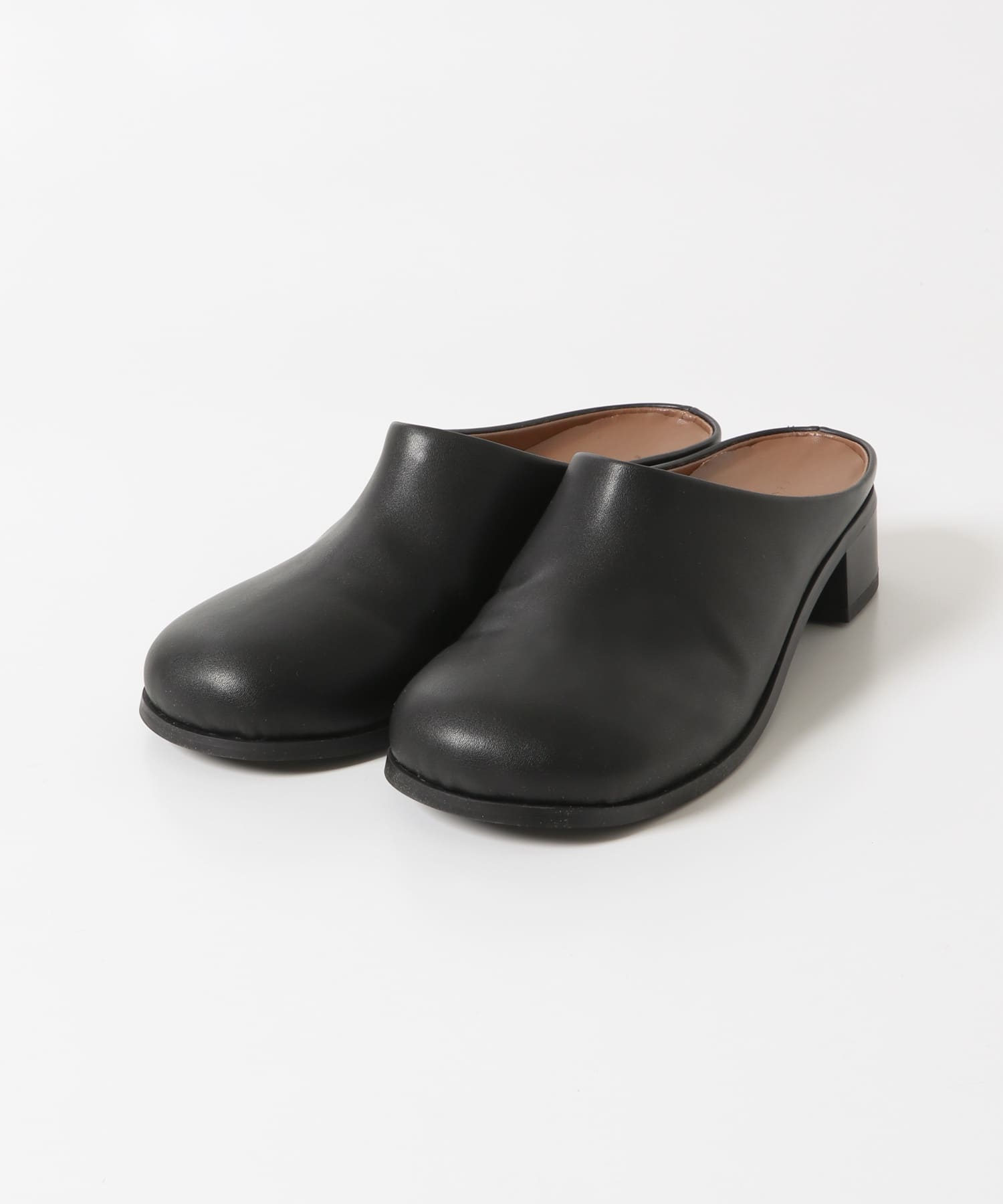 ワイドトゥヒールスリッポン BLACK S