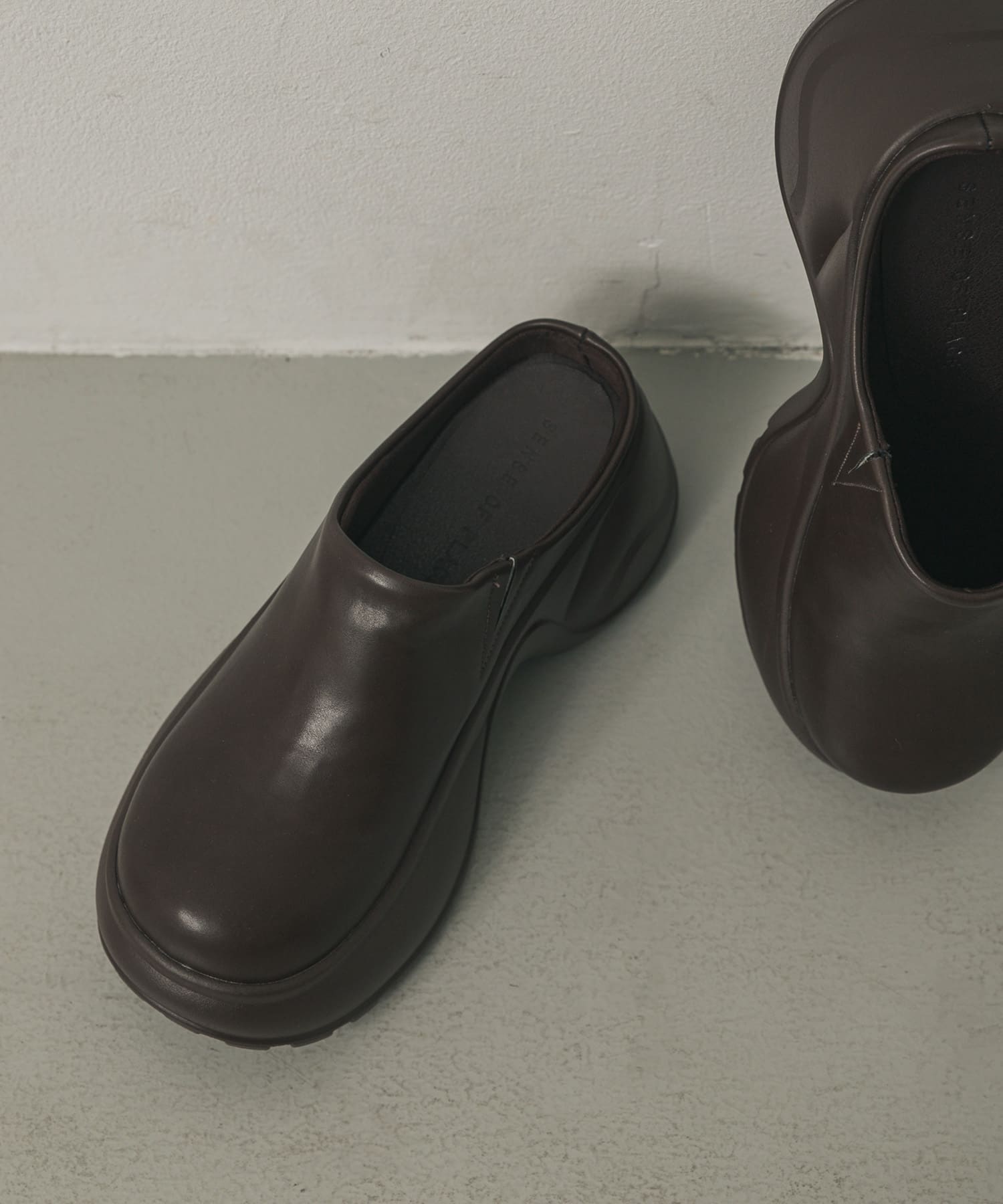 ボリュームソールサボサンダル BROWN M