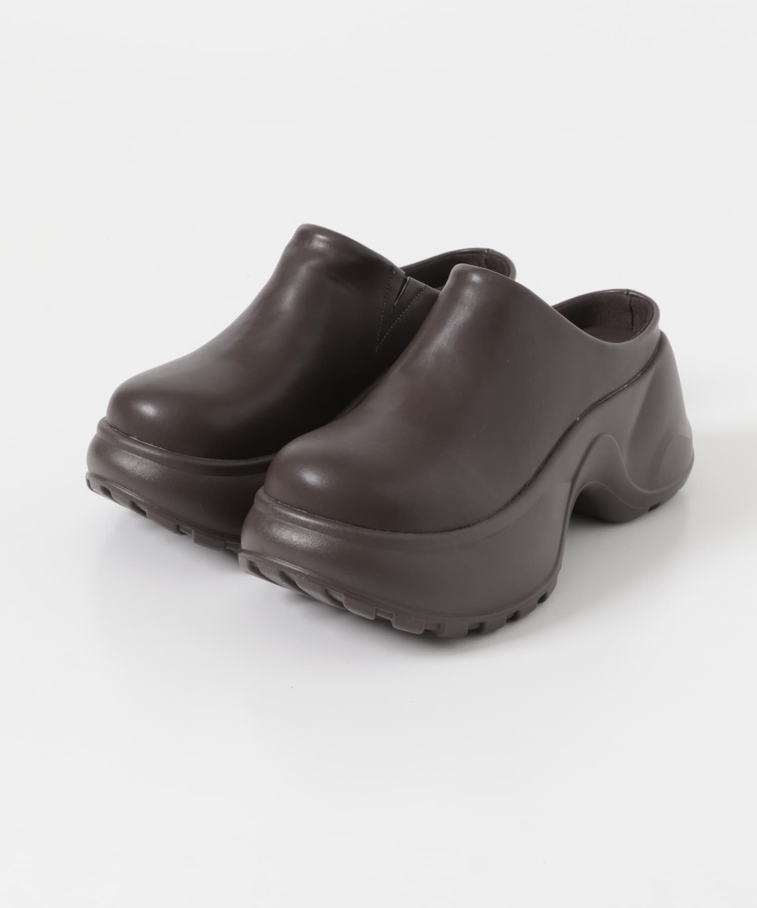 ボリュームソールサボサンダル BROWN M