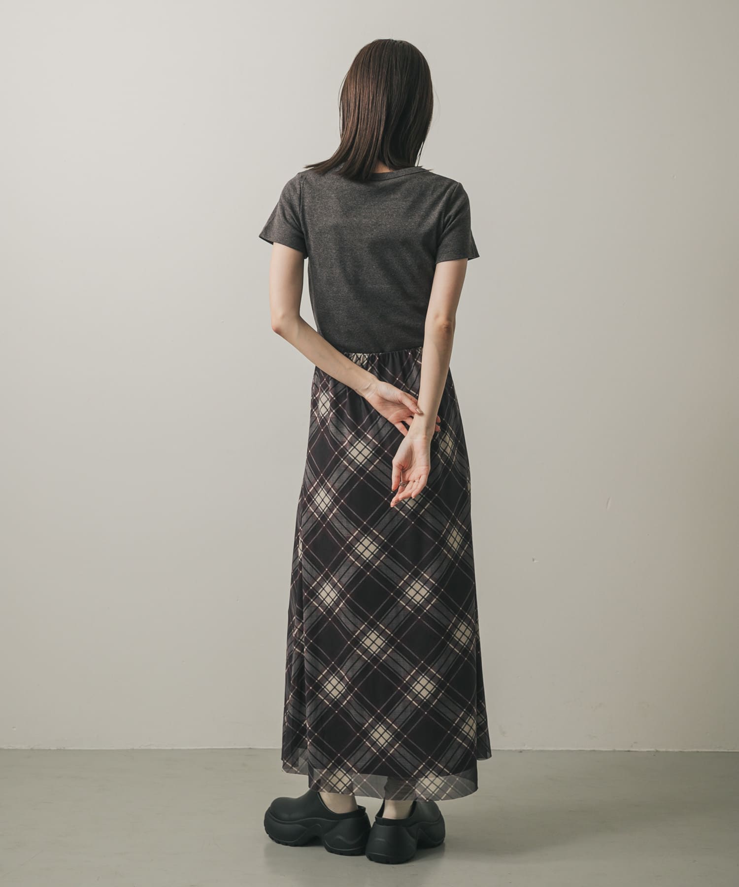 ボリュームソールサボサンダル BLACK S