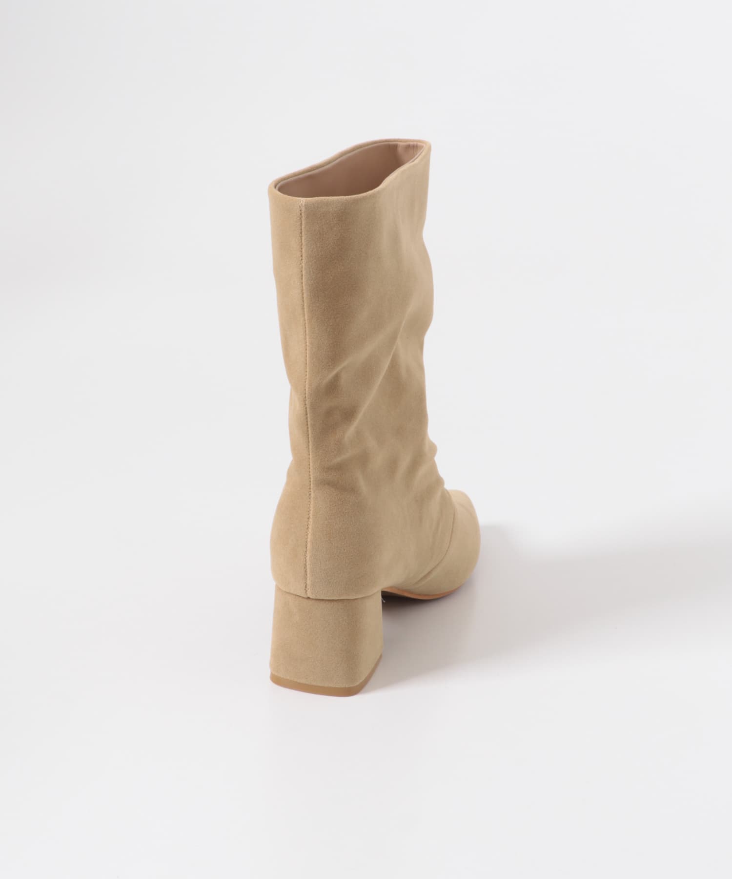 ワイドシャフトミドルブーツ BEIGE S