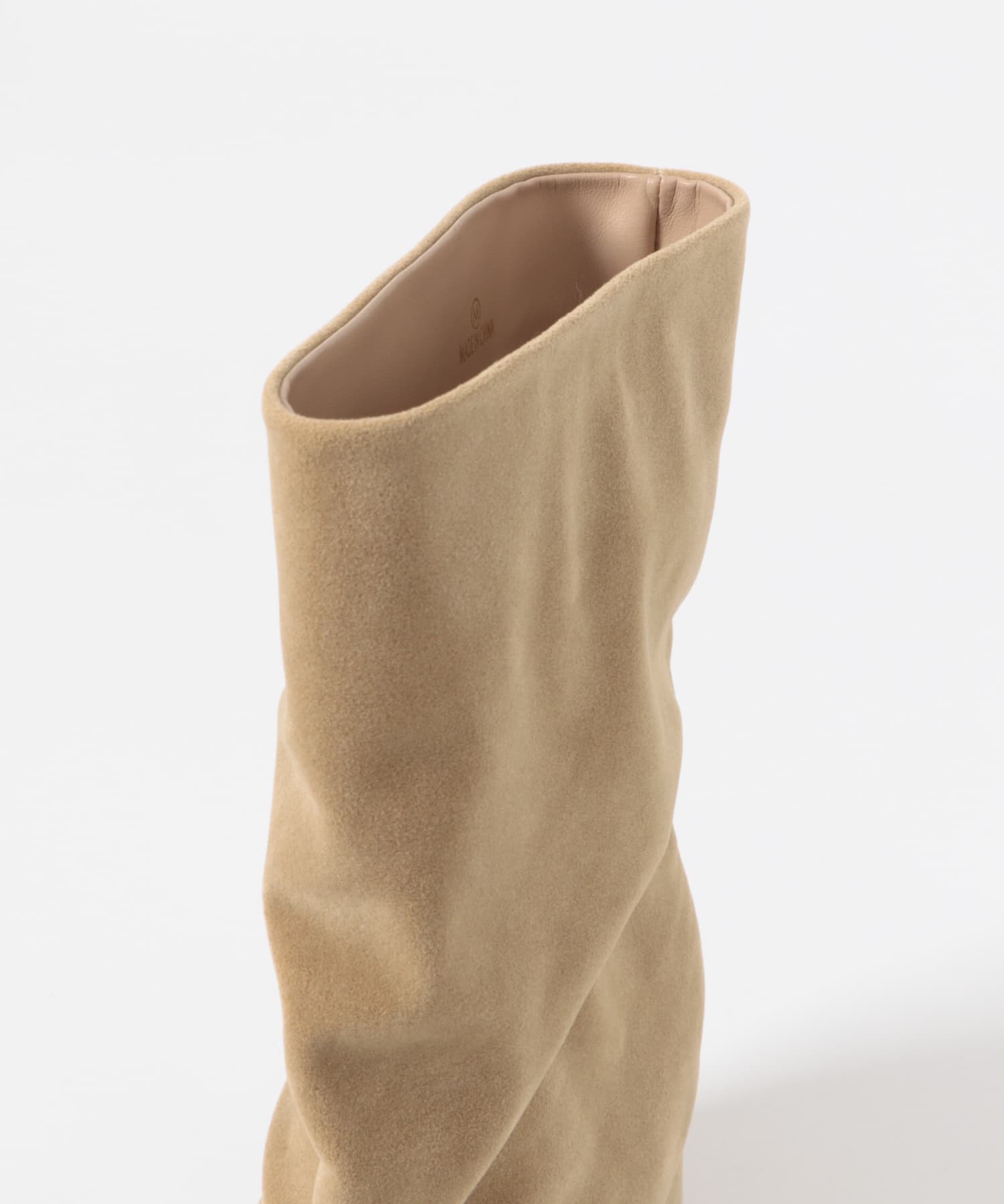 ワイドシャフトミドルブーツ BEIGE S