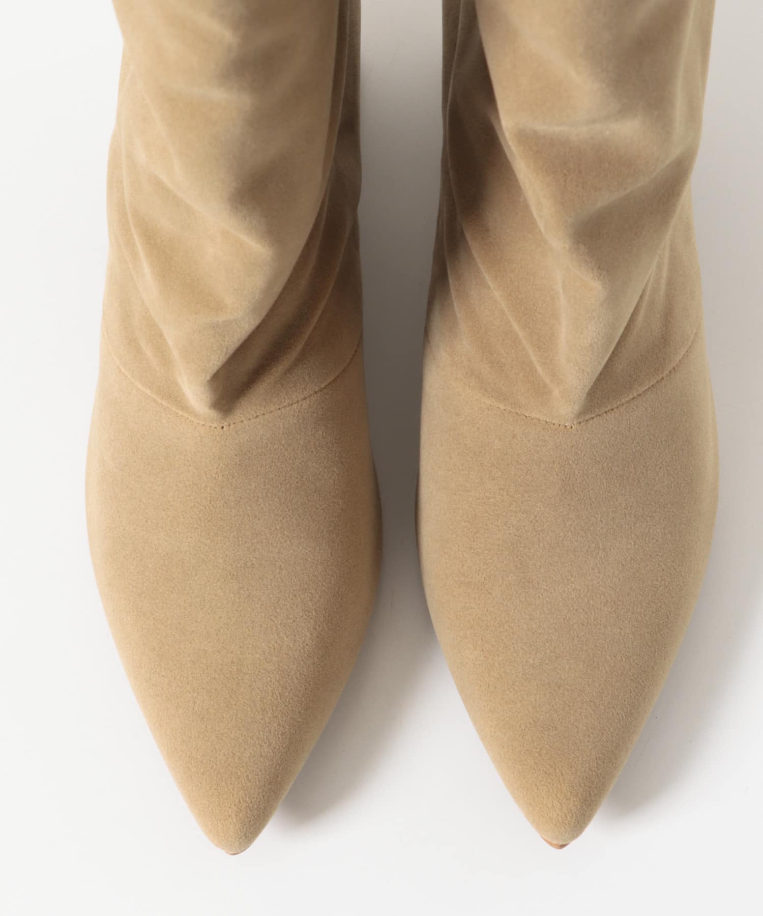 ワイドシャフトミドルブーツ BEIGE S