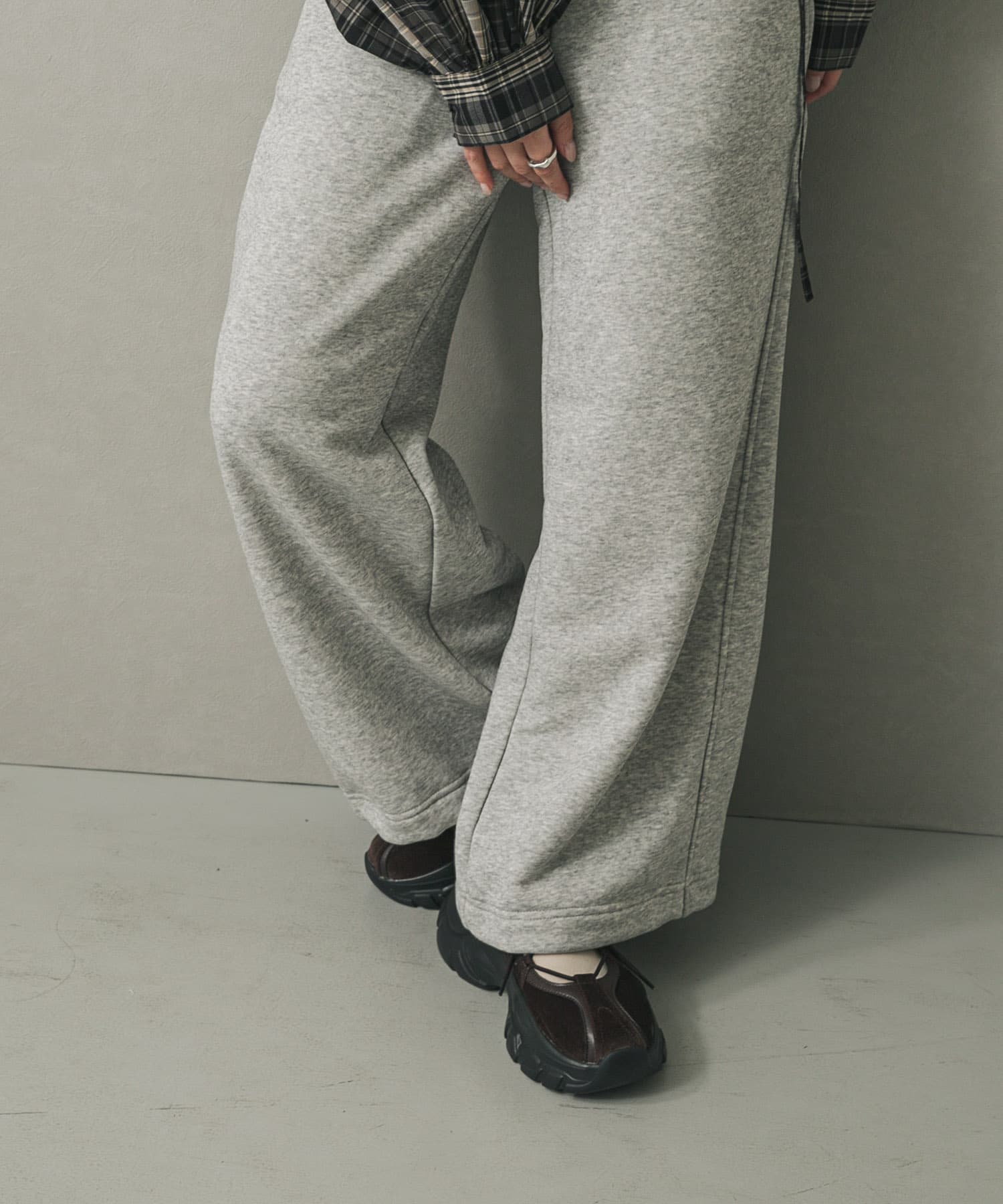 レースアップバレエスニーカー BROWN S