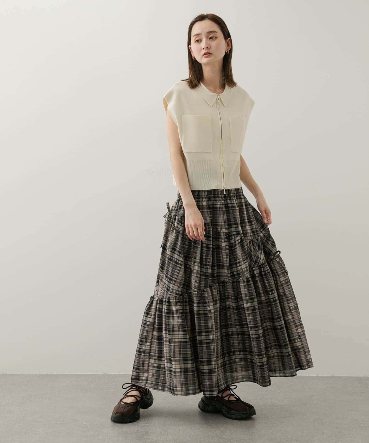 レースアップバレエスニーカー BROWN M