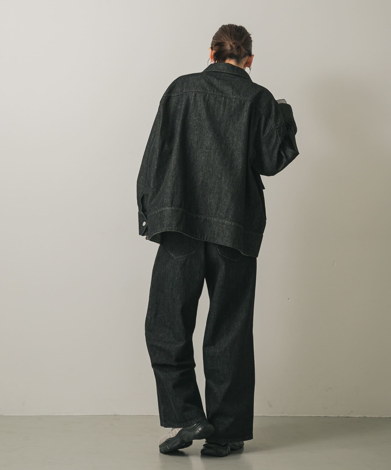 レースアップバレエスニーカー GRAY S