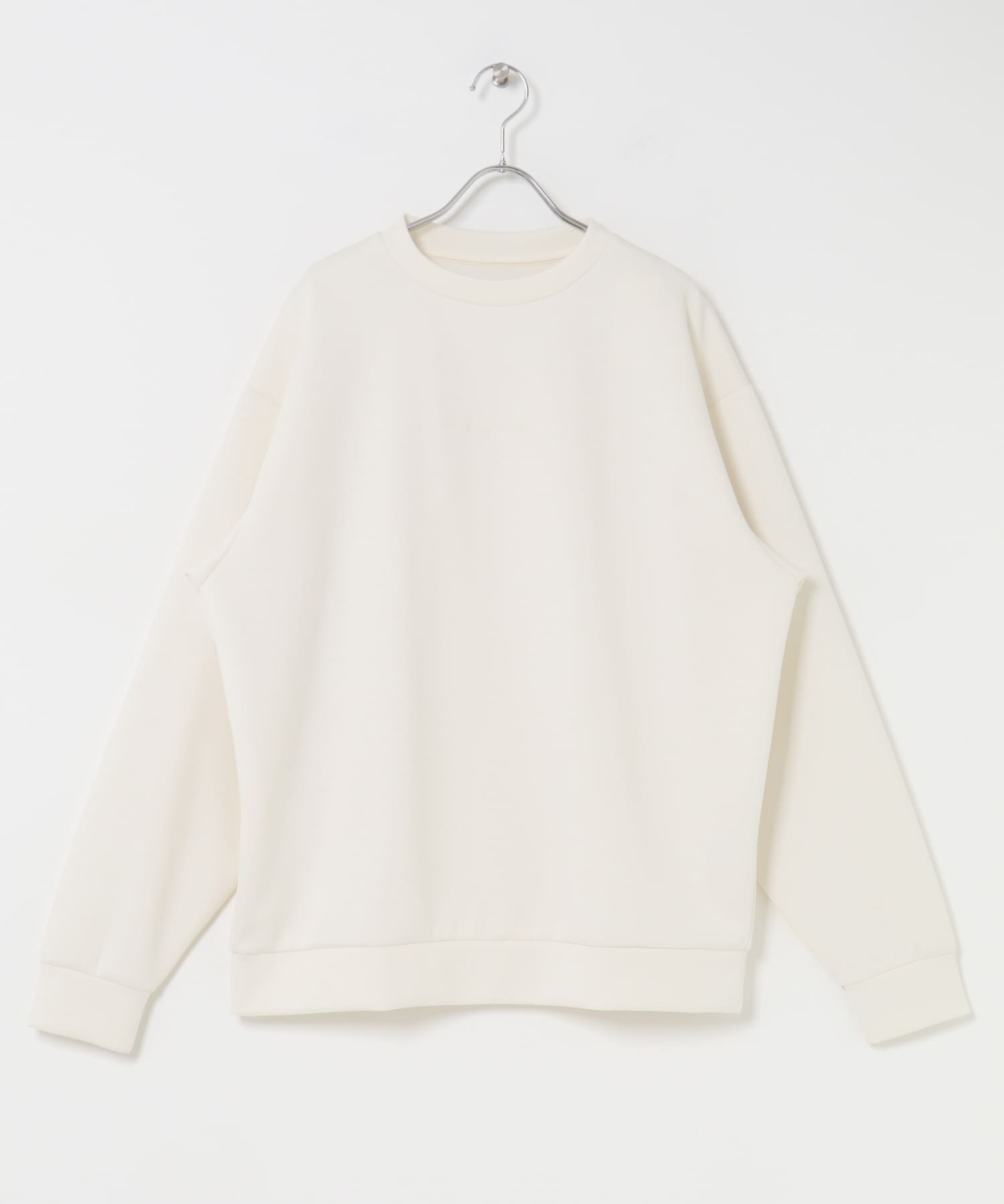 ダンボールポンチクルーネックスウェット IVORY M