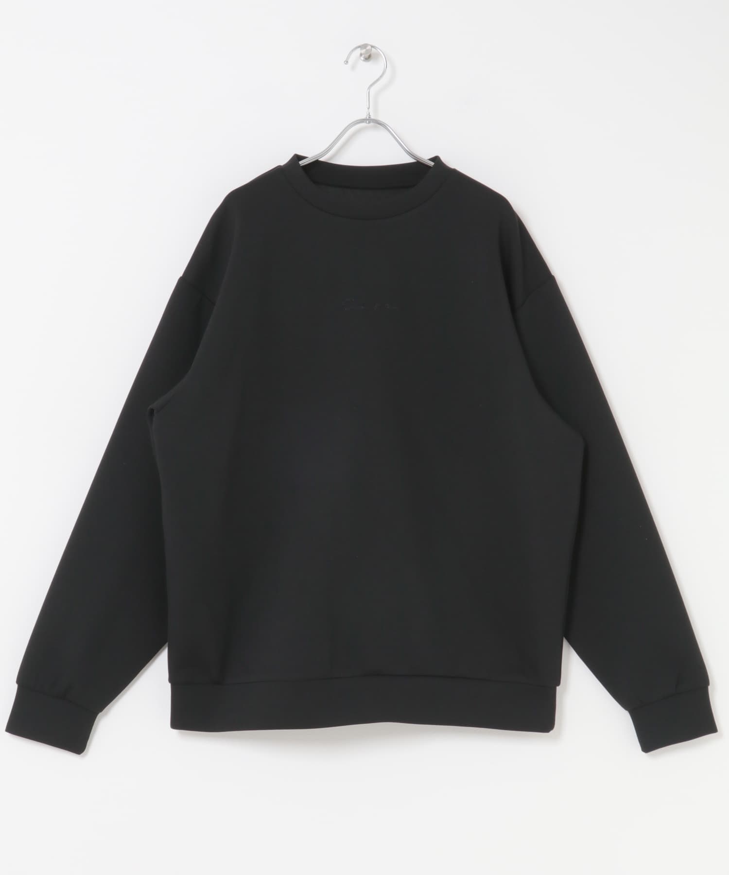 ダンボールポンチクルーネックスウェット BLACK M