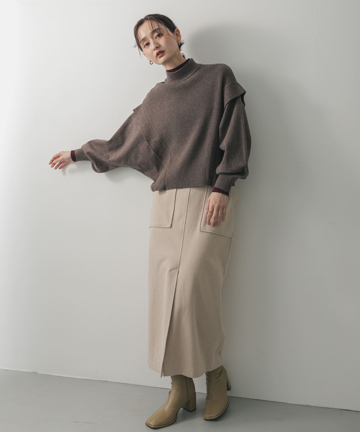 身長：169cm サイズ：one