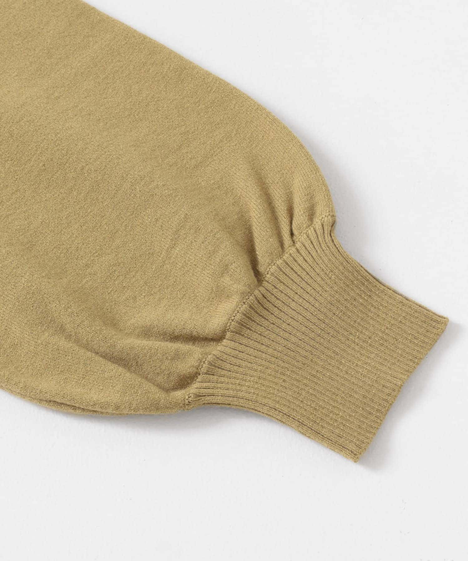 『一部WEB限定カラー』ストレッチショルダータックセーター YELLOW one