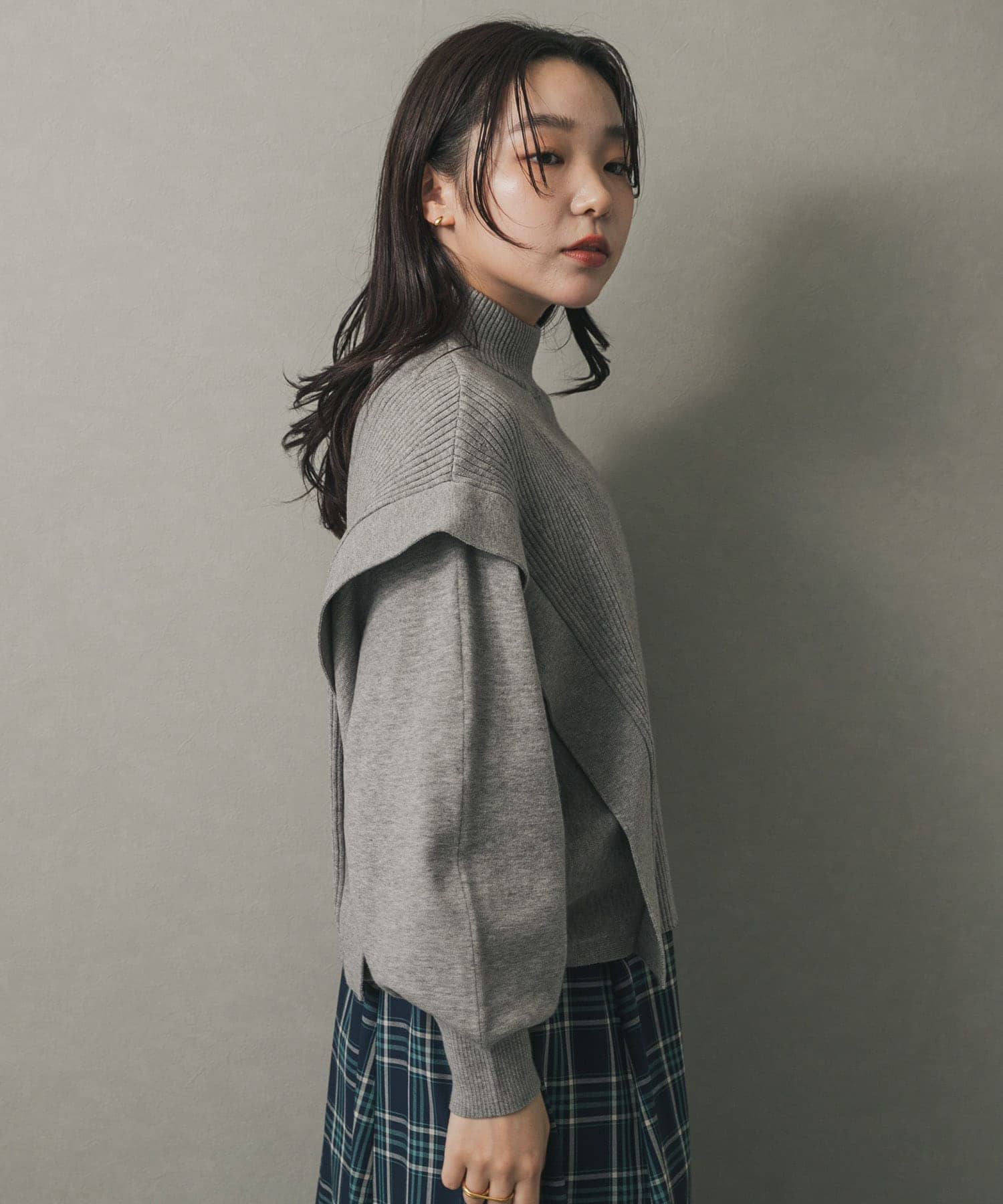 身長：158cm サイズ：one