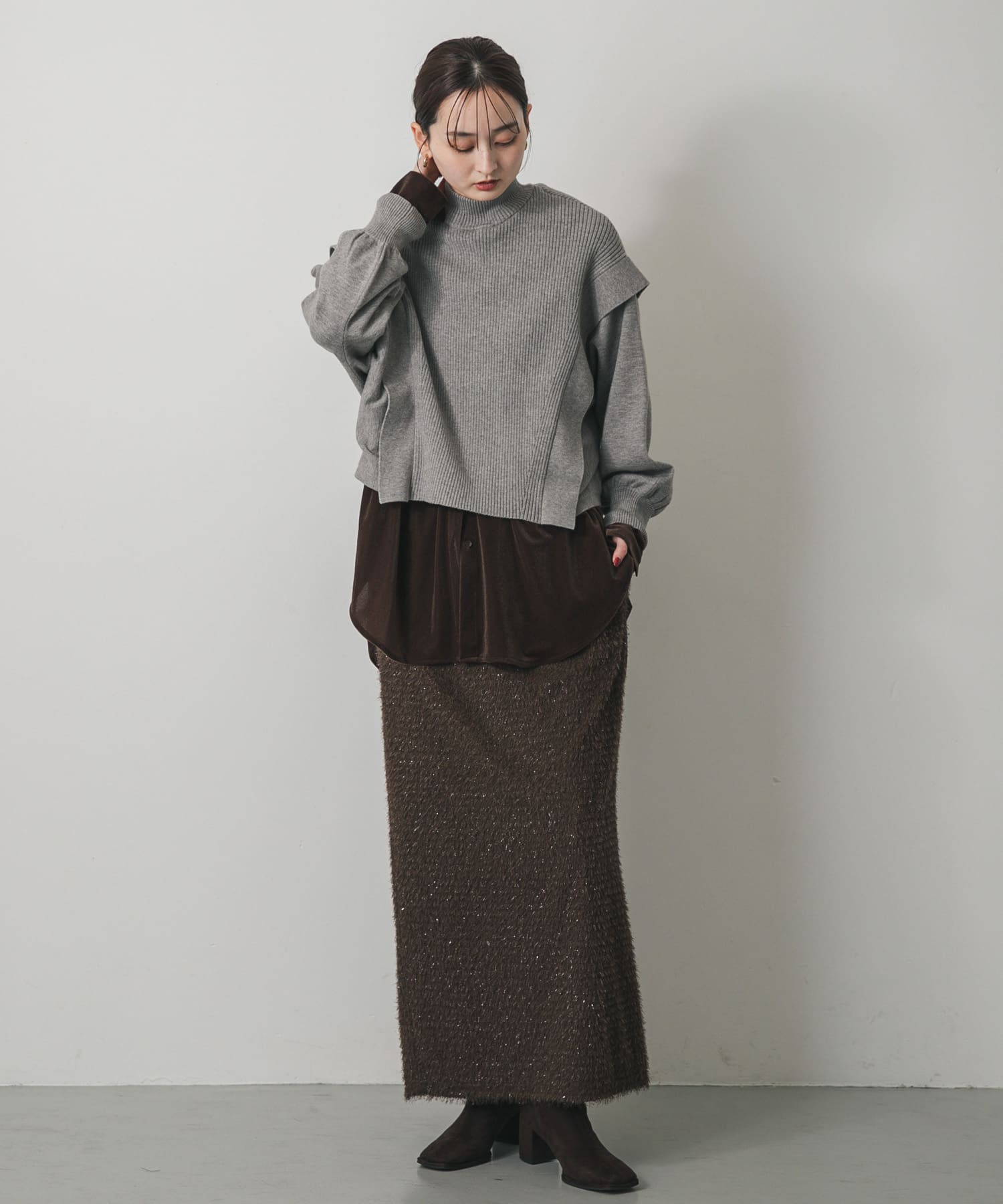 身長：169cm サイズ：one