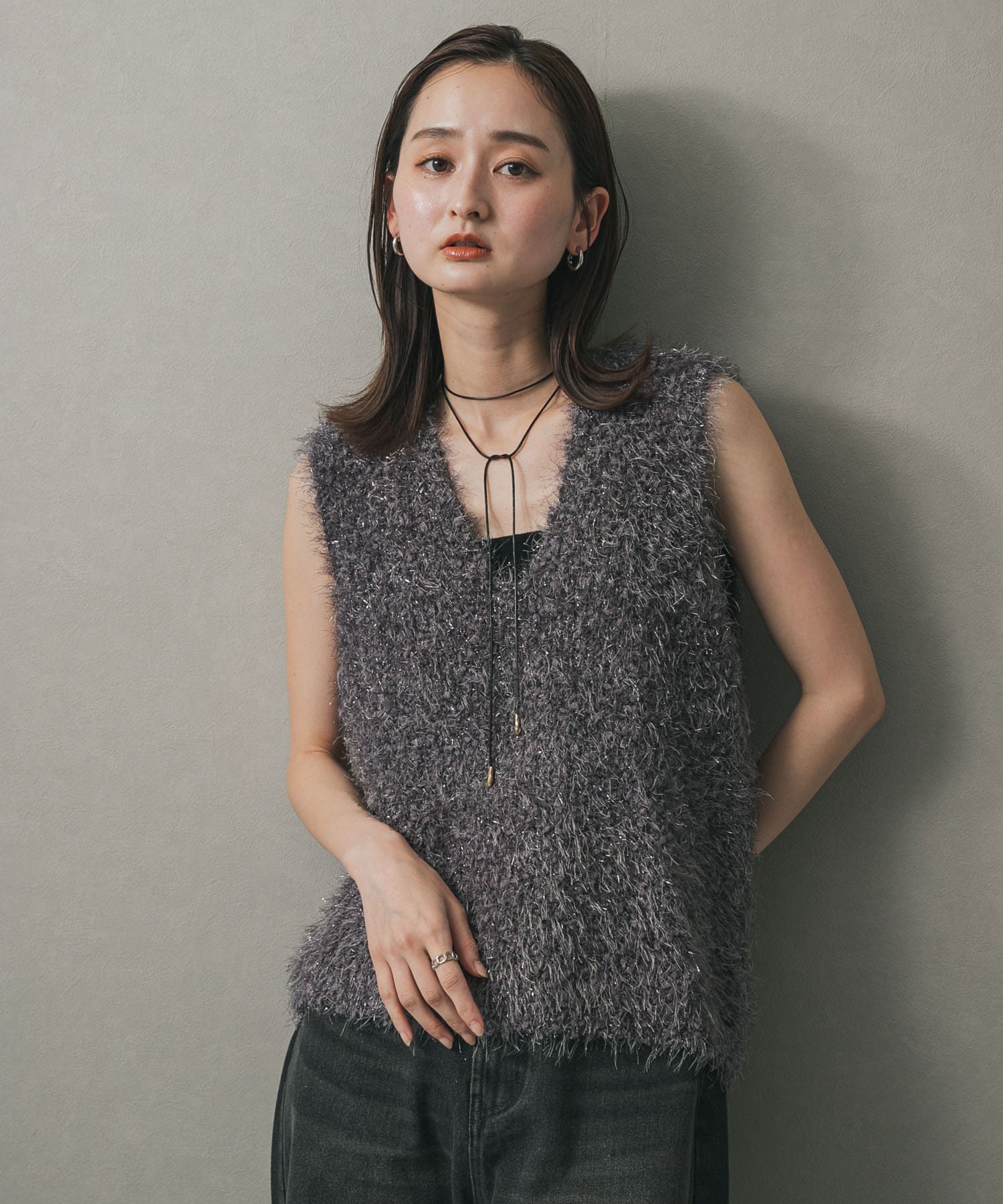 身長：169cm サイズ：one