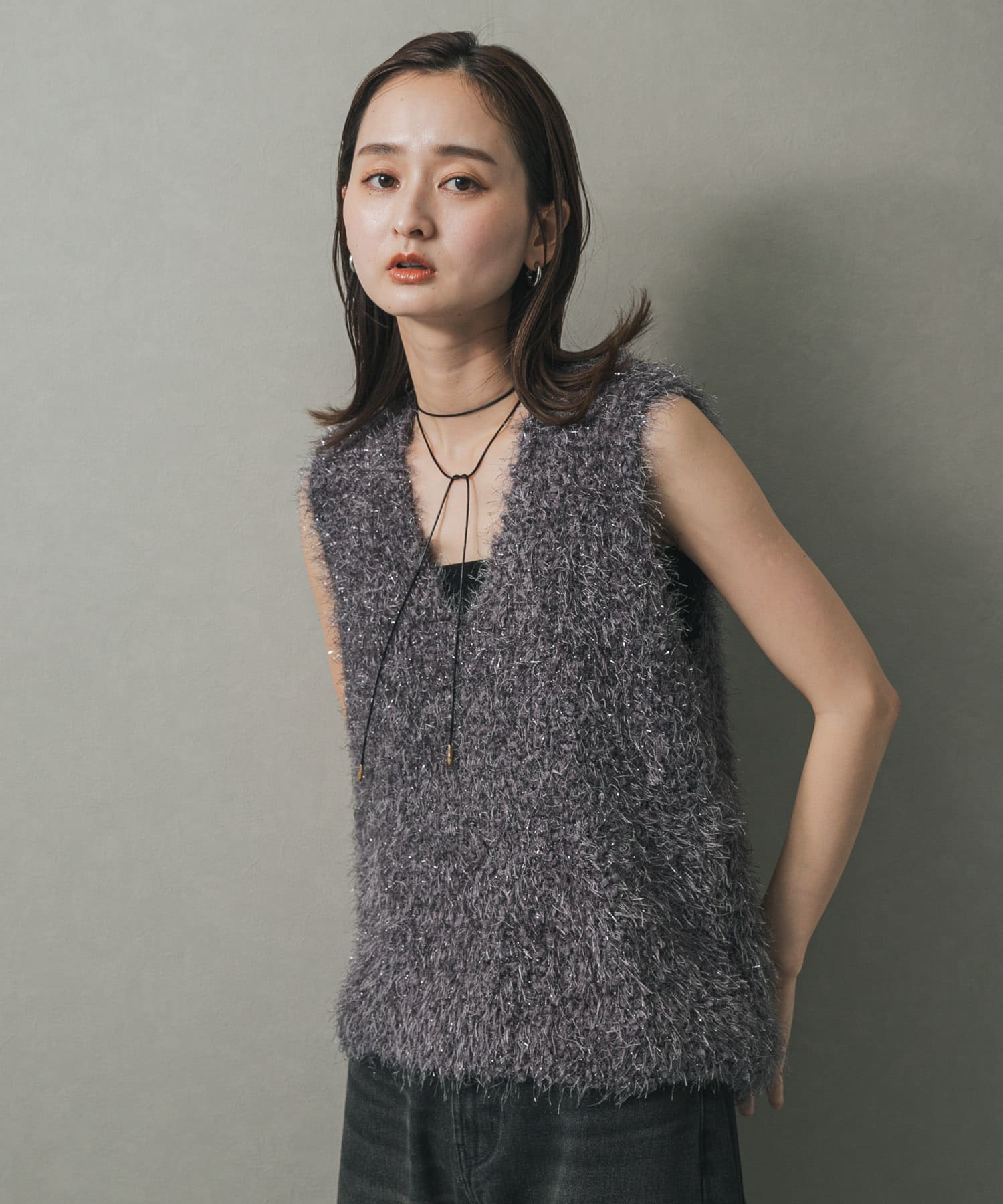 身長：169cm サイズ：one