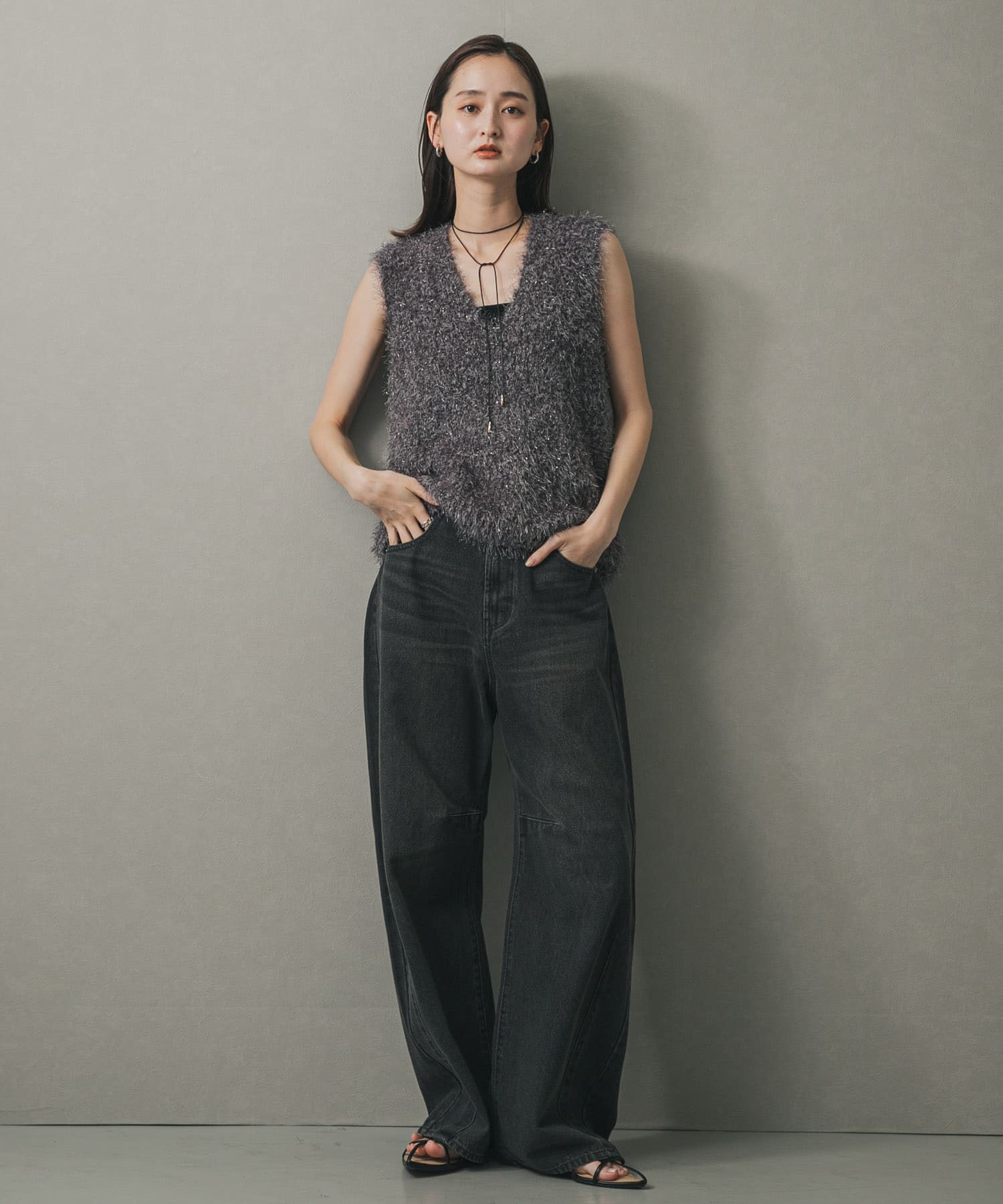 身長：169cm サイズ：one