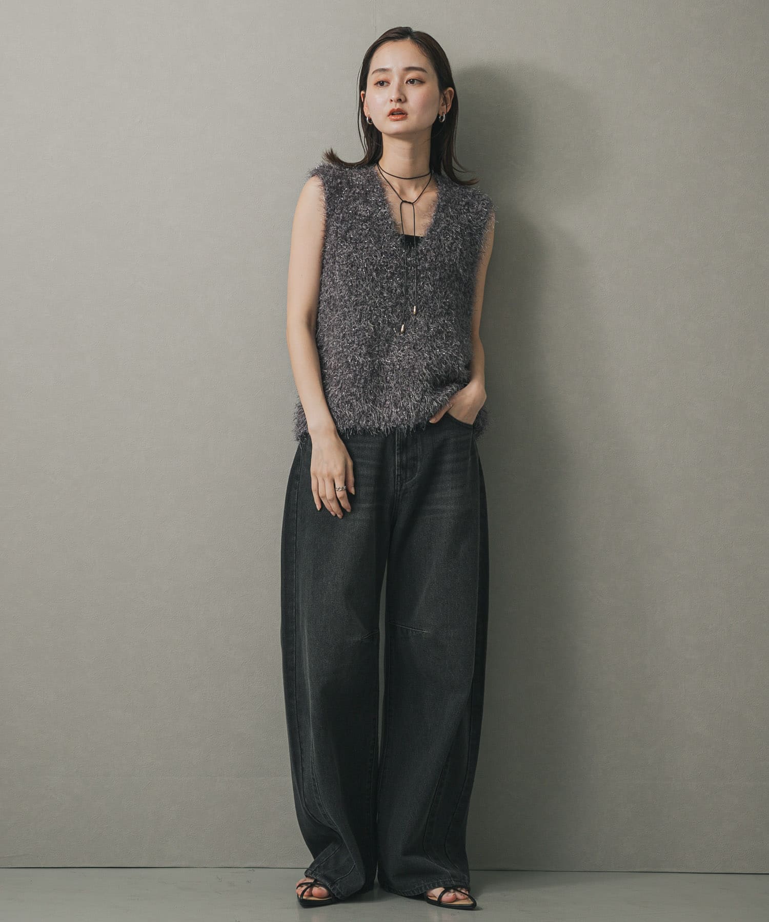 身長：169cm サイズ：one