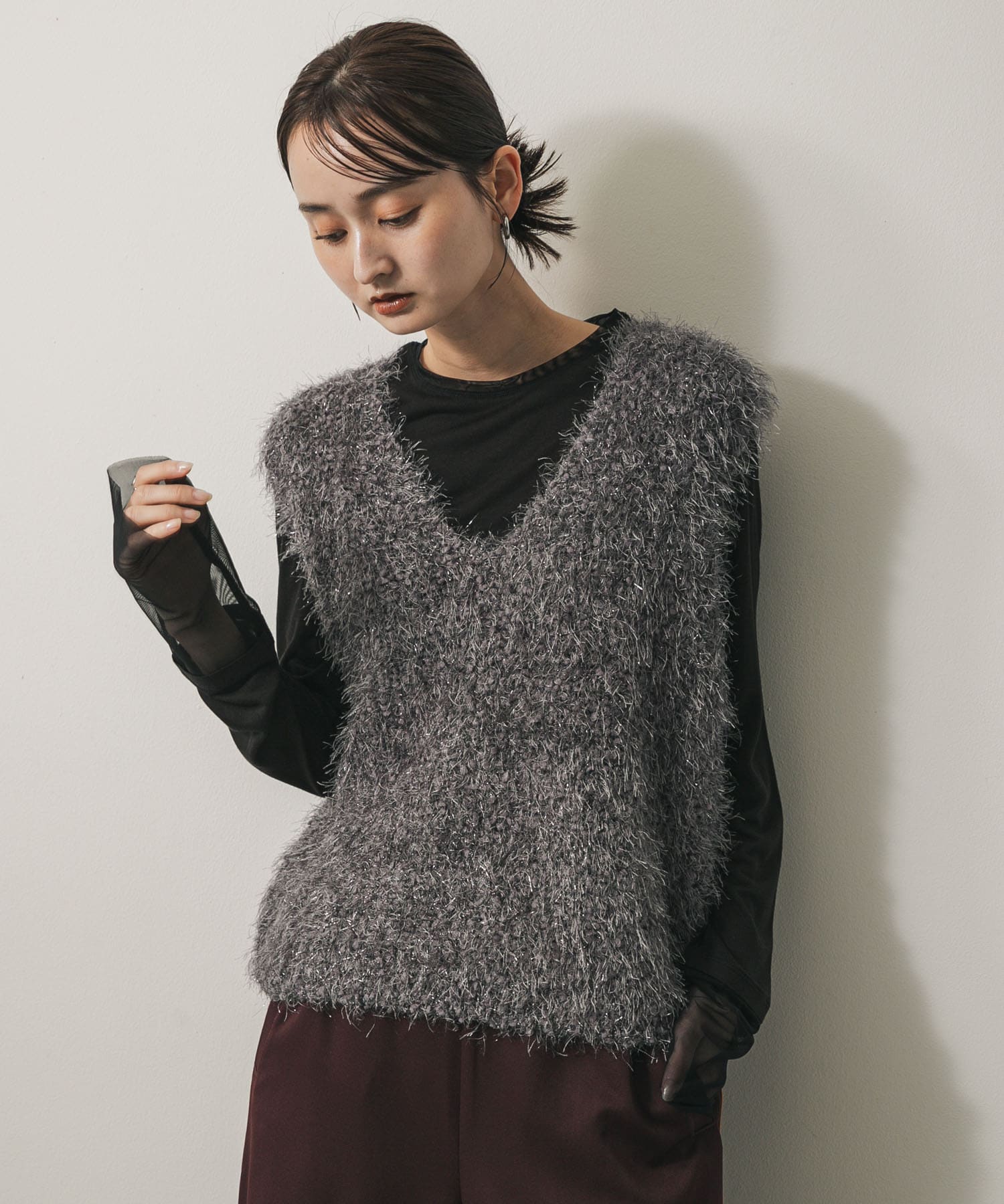 身長：169cm サイズ：one