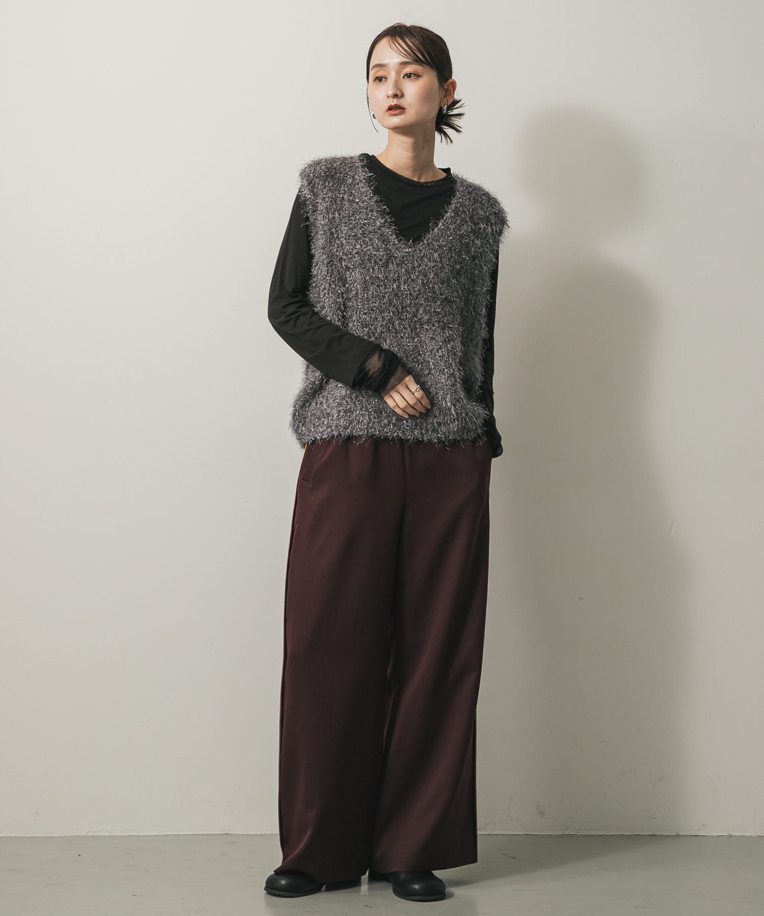 身長：169cm サイズ：one