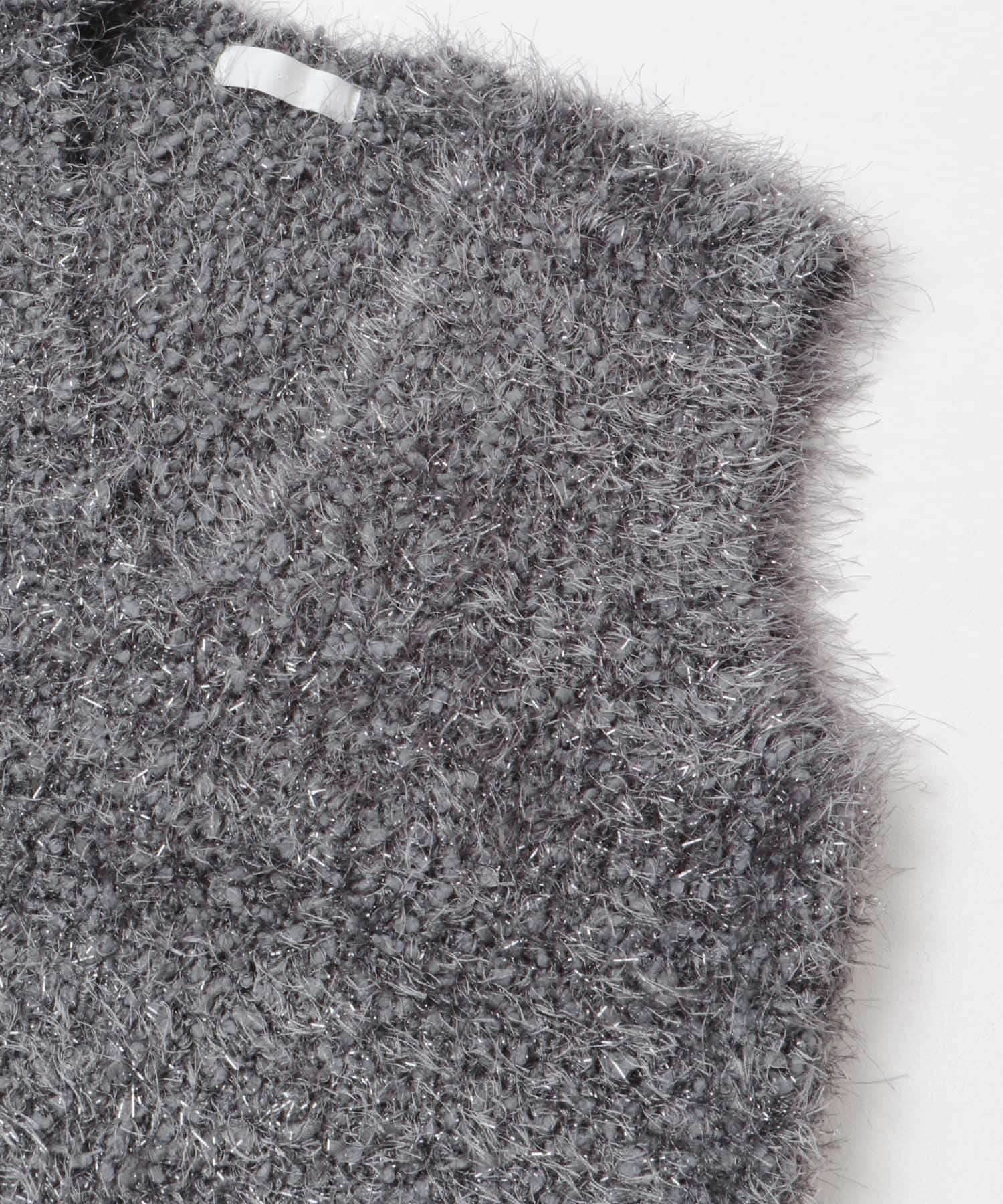 モールフェザーニットベスト CHARCOAL one