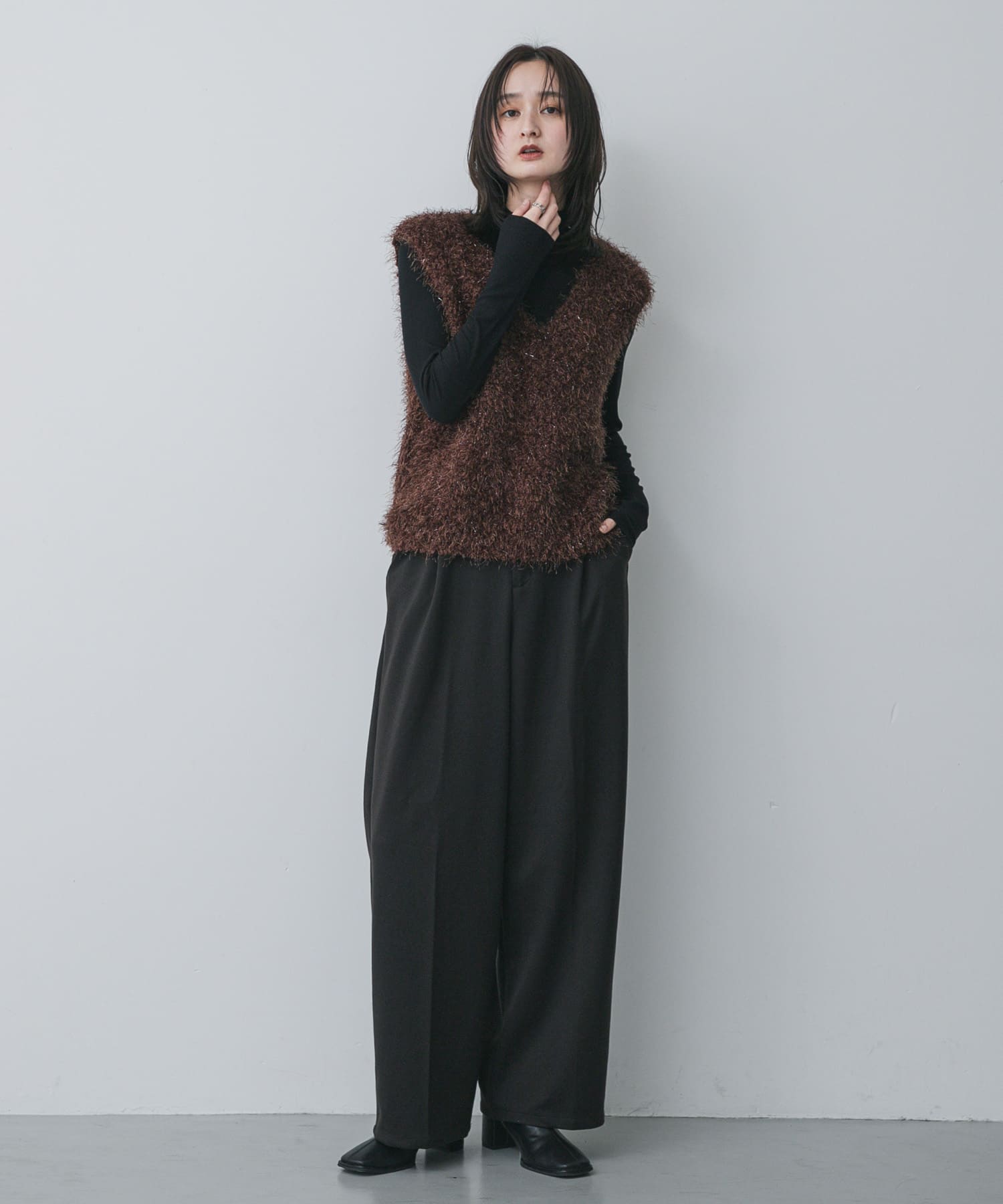 身長：169cm サイズ：one