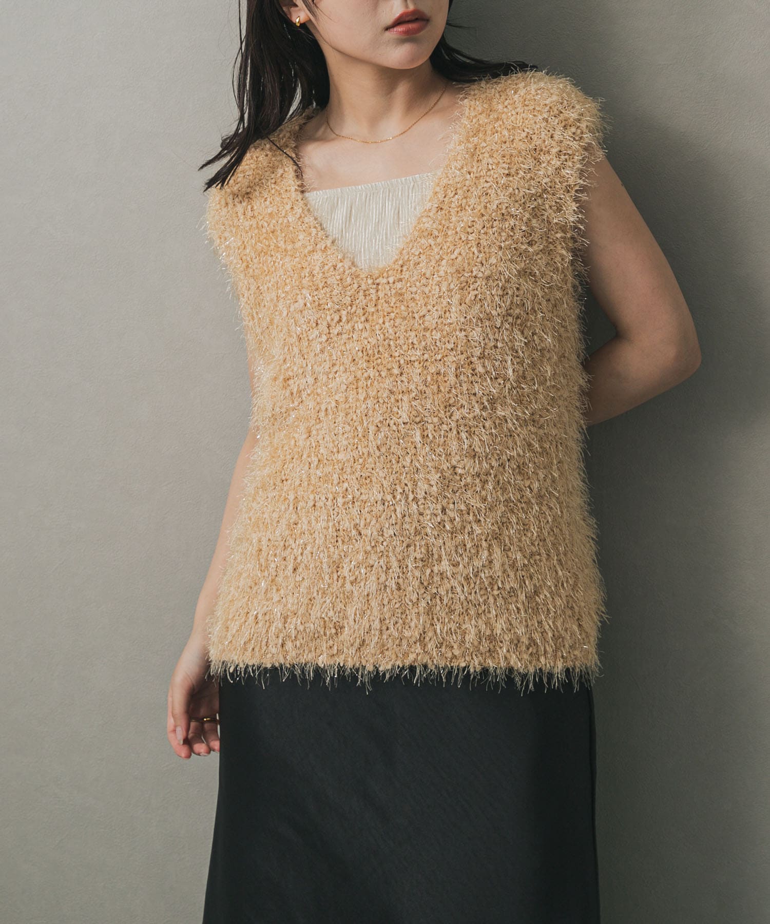 身長：158cm サイズ：one