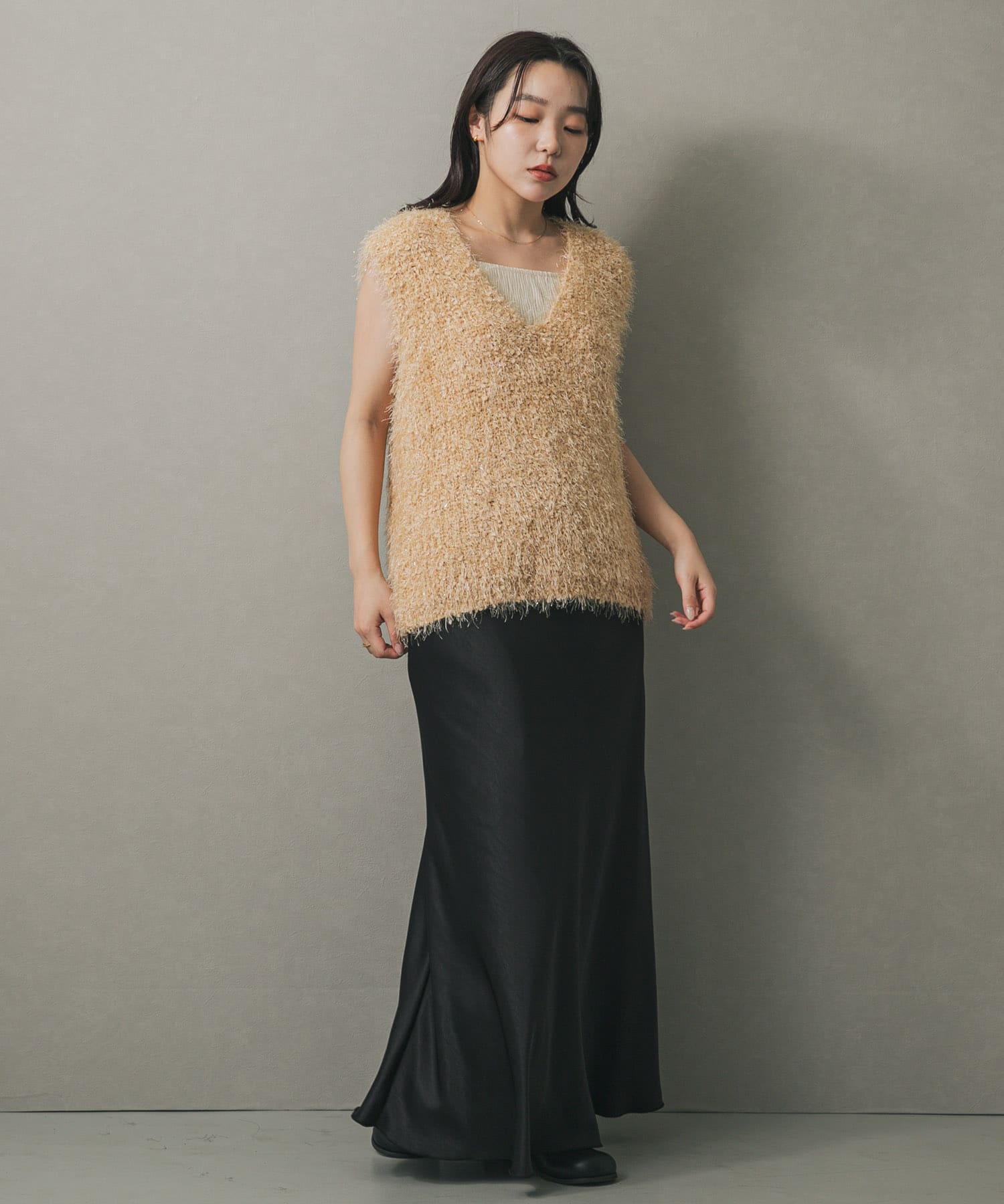 身長：158cm サイズ：one