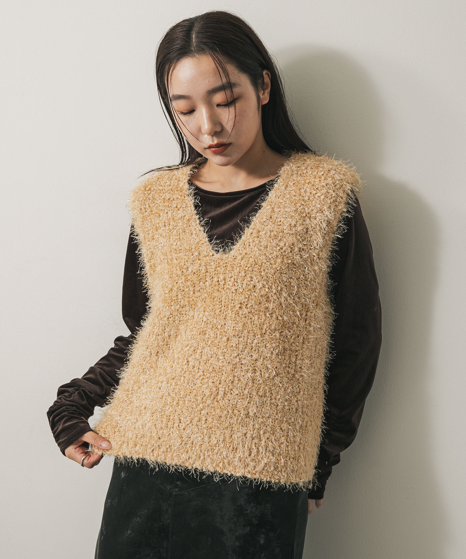 身長：158cm サイズ：one