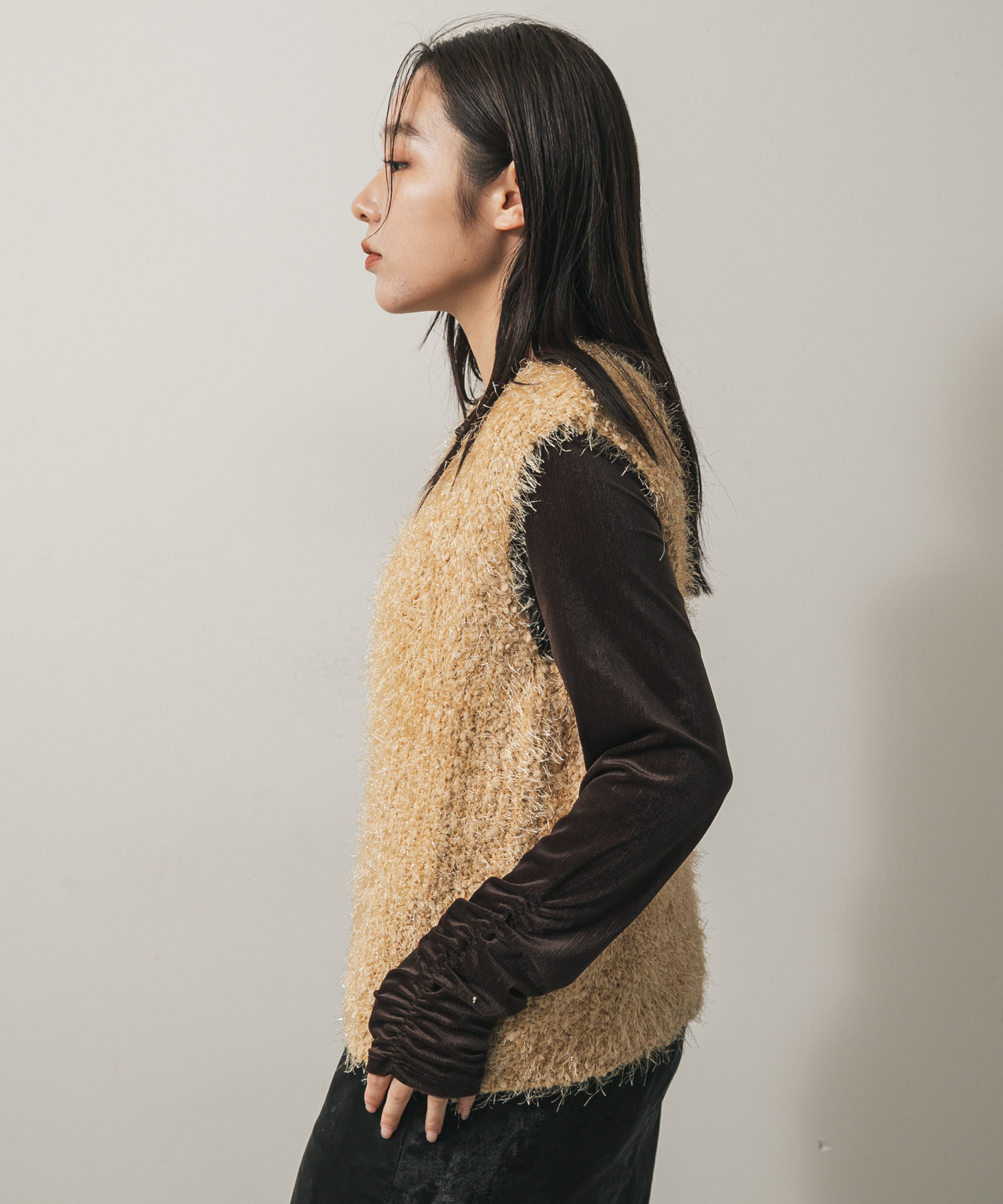身長：158cm サイズ：one