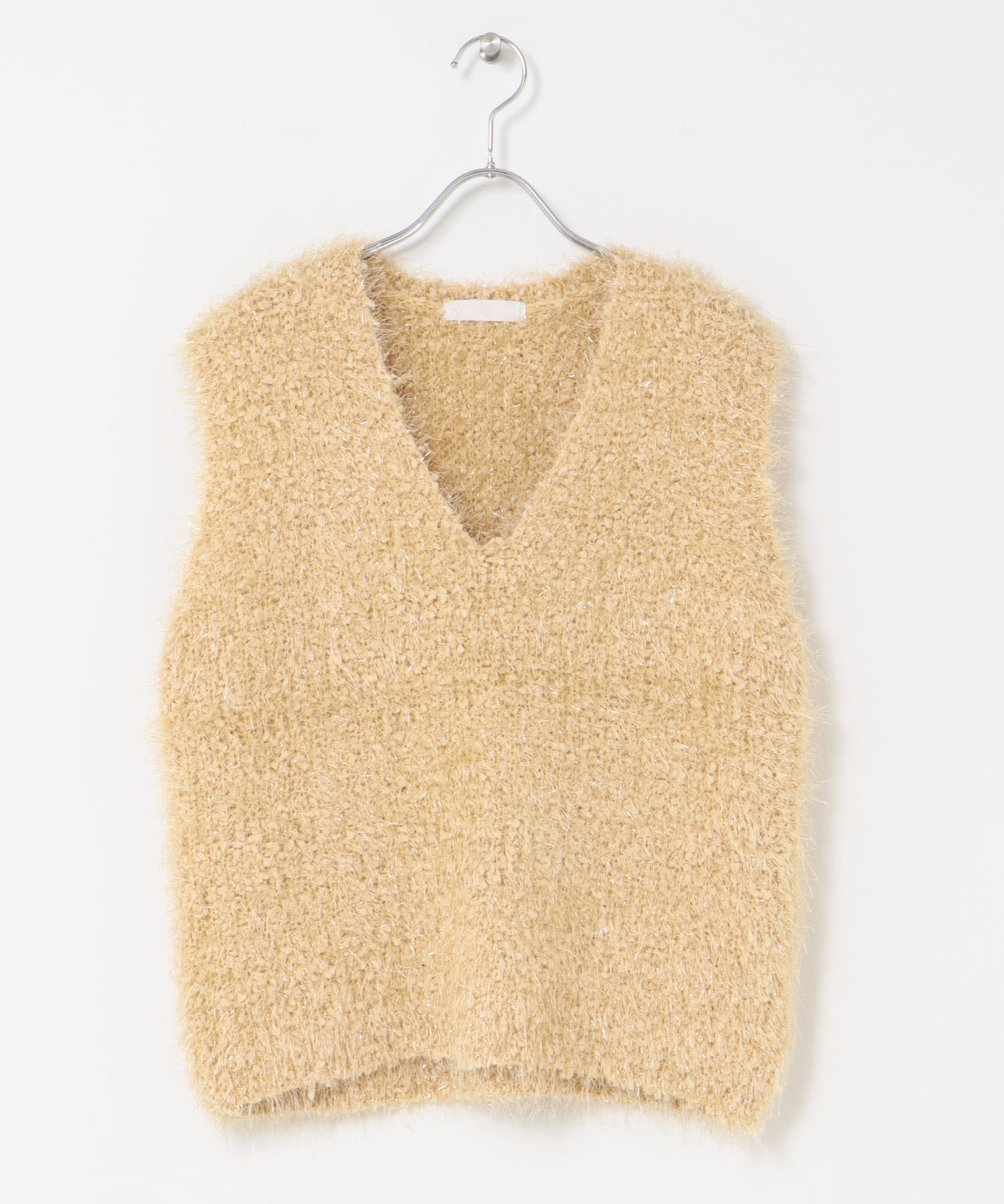 モールフェザーニットベスト Y.BEIGE one