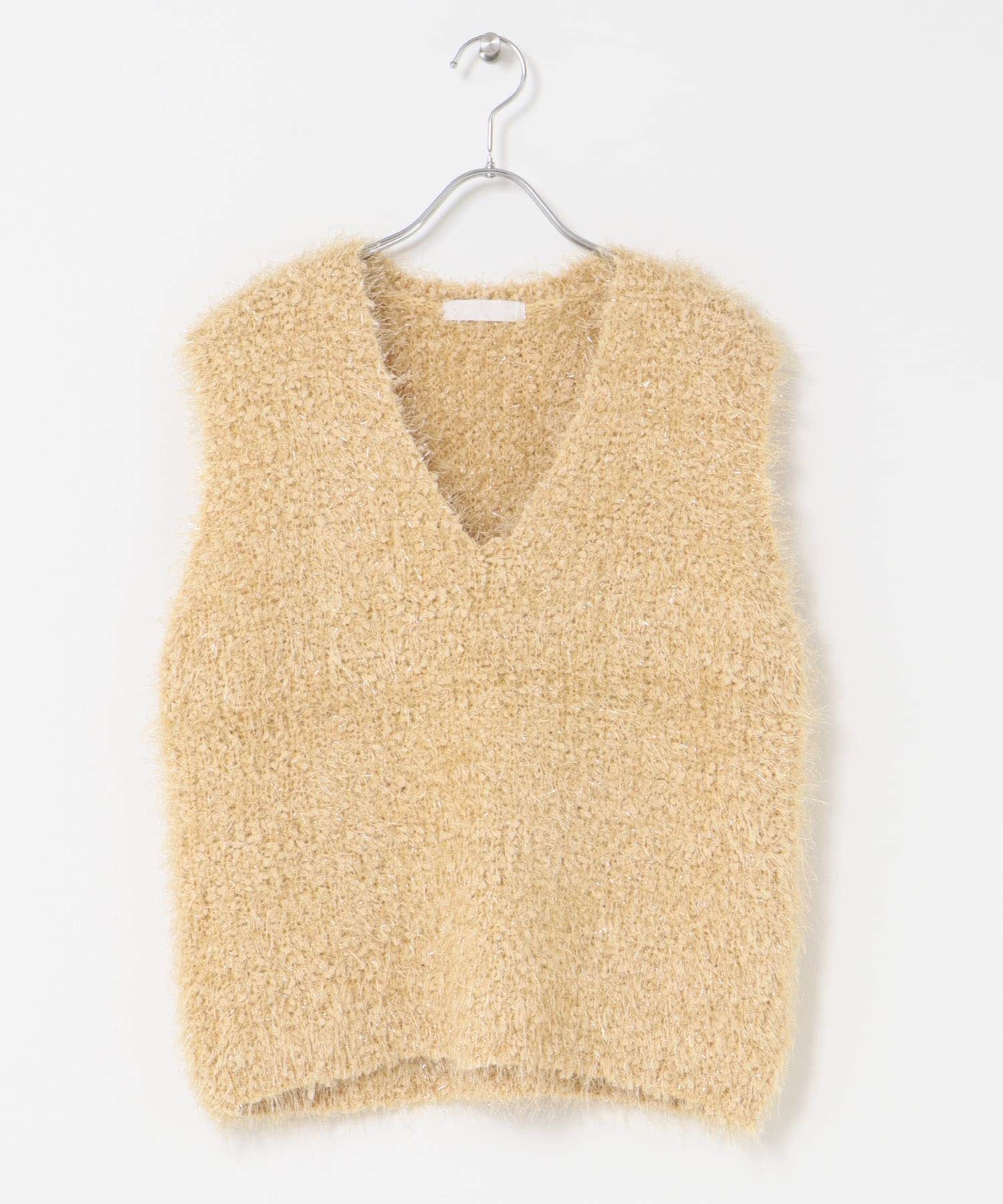 モールフェザーニットベスト Y.BEIGE one