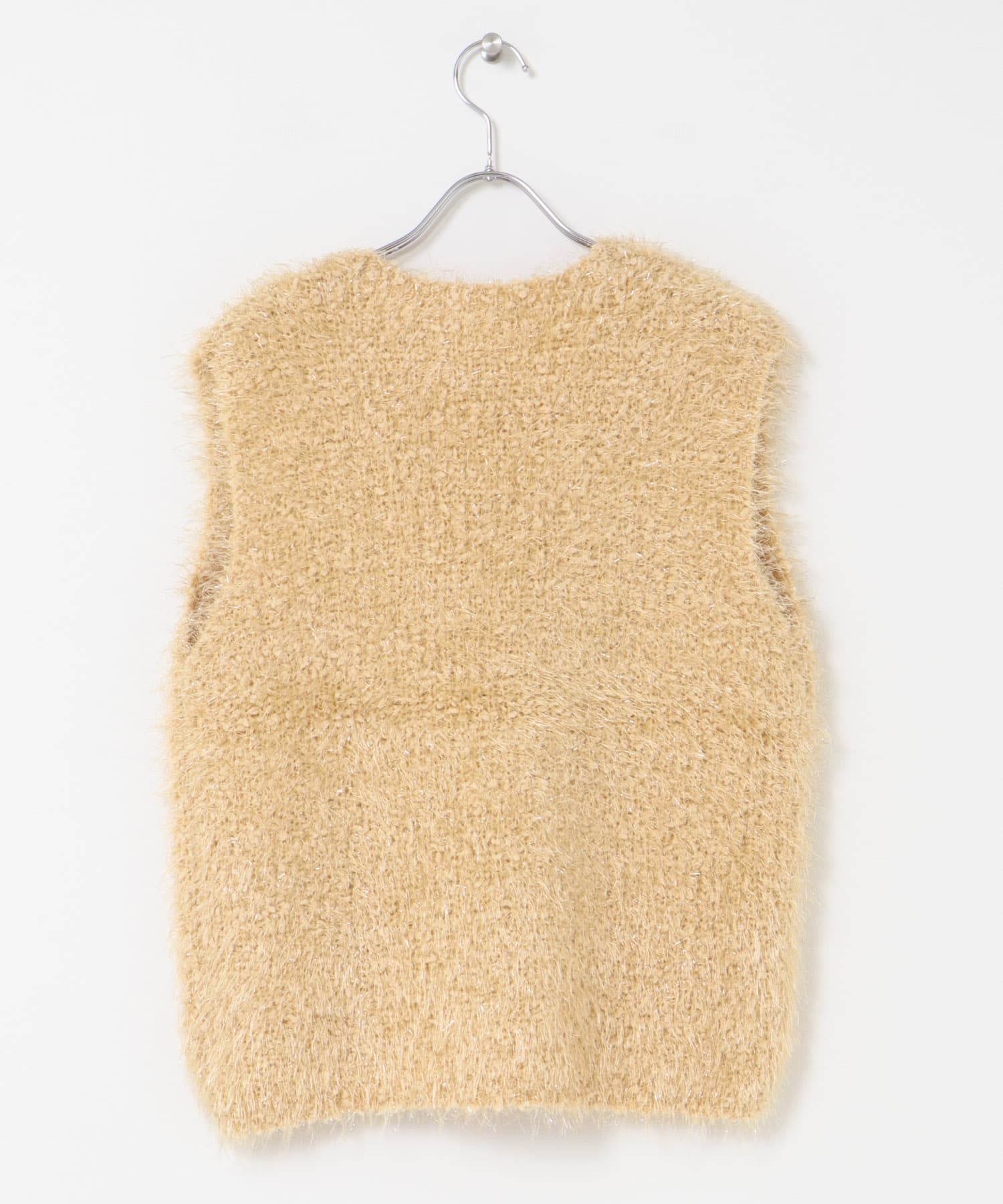 モールフェザーニットベスト Y.BEIGE one